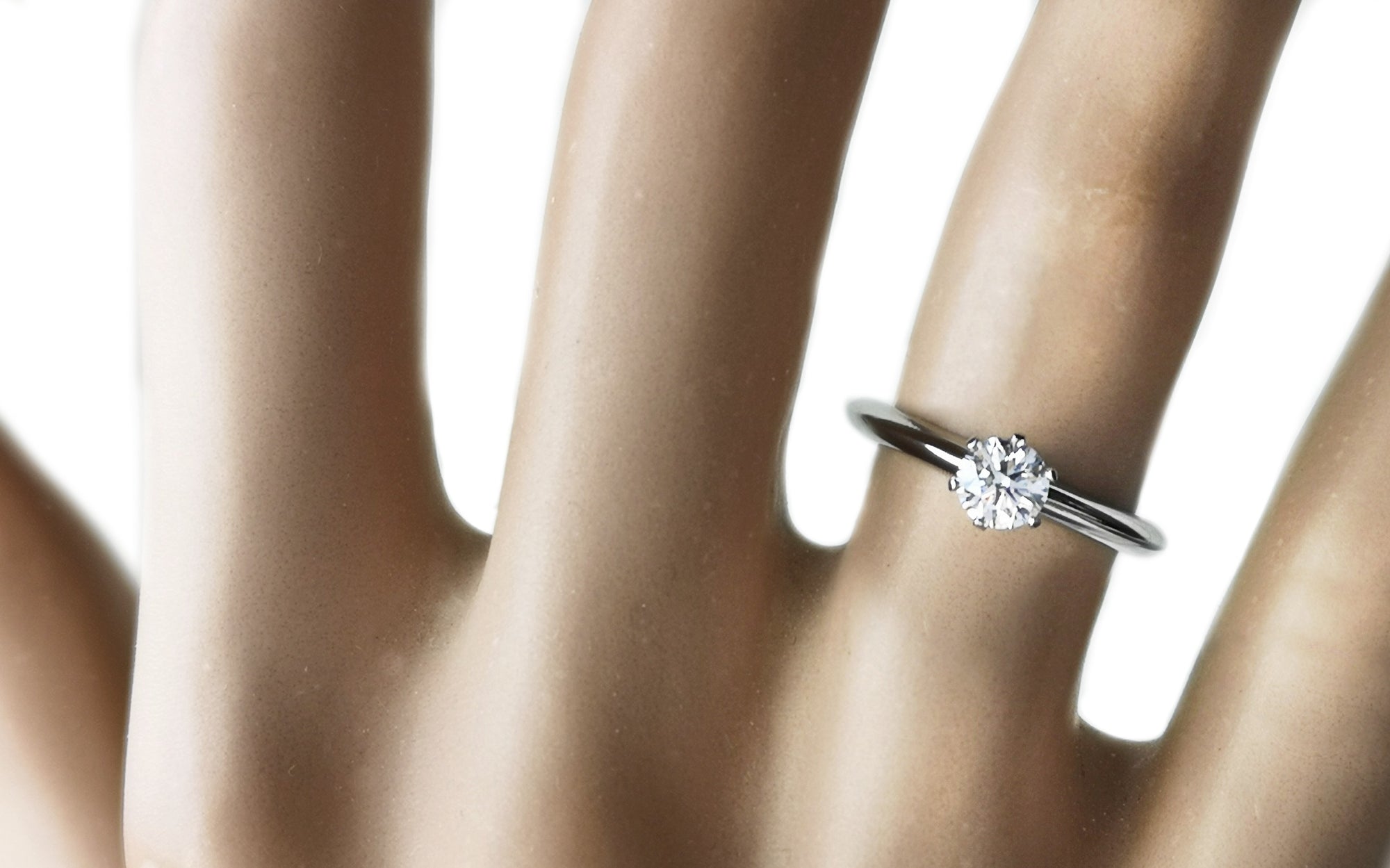 Tiffany & Co 0.61ct Platinum Round Cut Diamond Solitaire Engagement Ring I  /VS1 | eBay