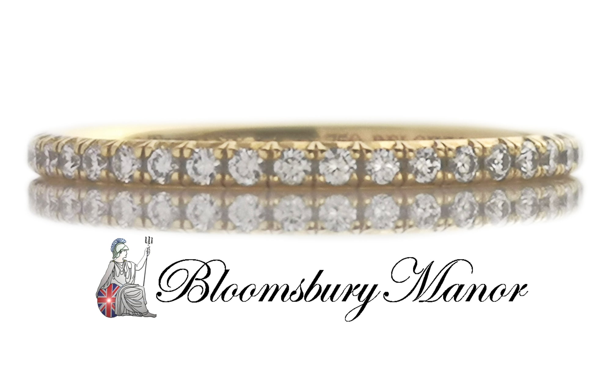 Tiffany & Co Full Circle .21ct Diamond Metro Wedding Band Ring