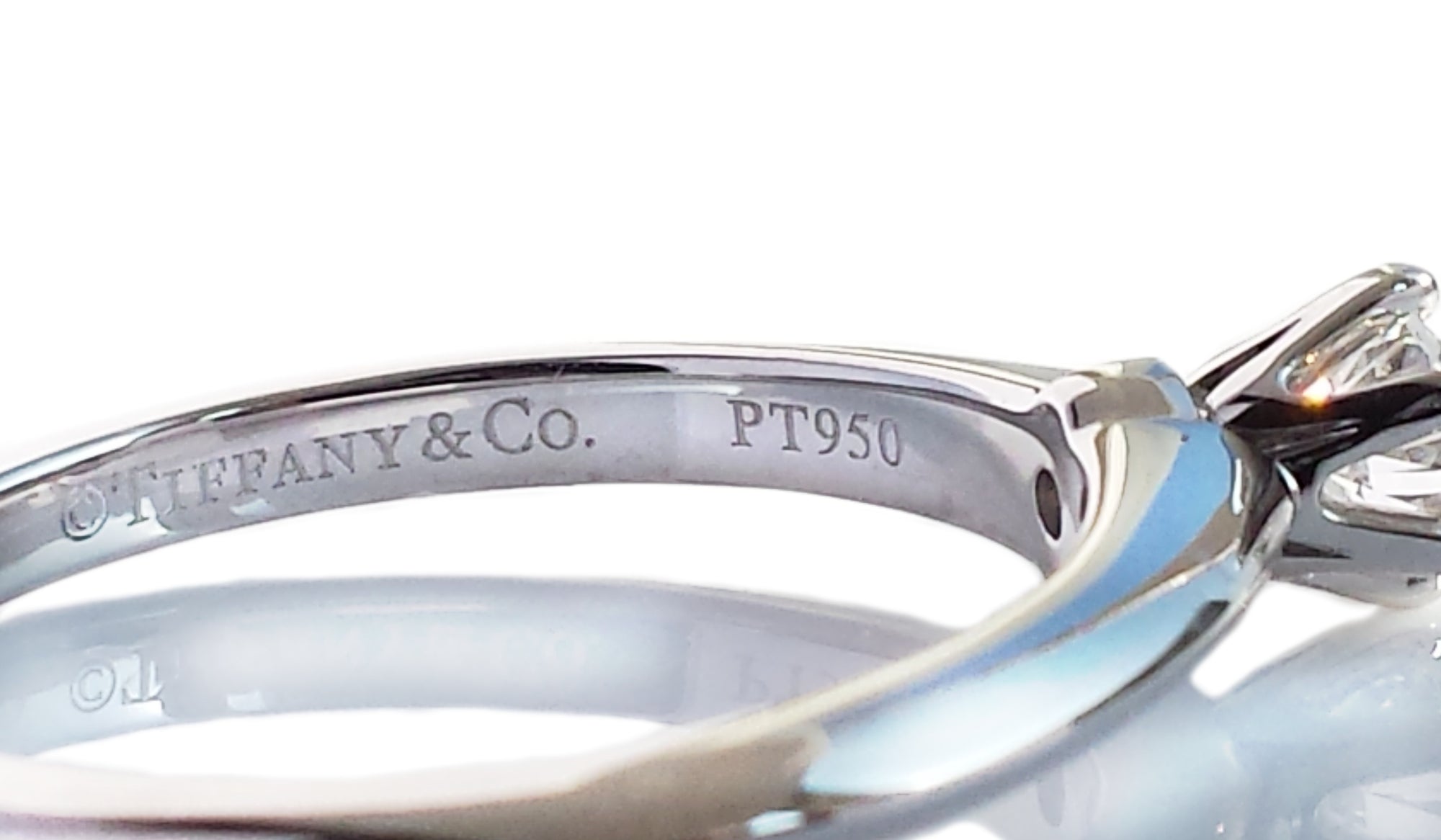 Tiffany & Co. 0.22ct F/IF Triple XXX Round Brilliant Cut Diamond Engagement Ring
