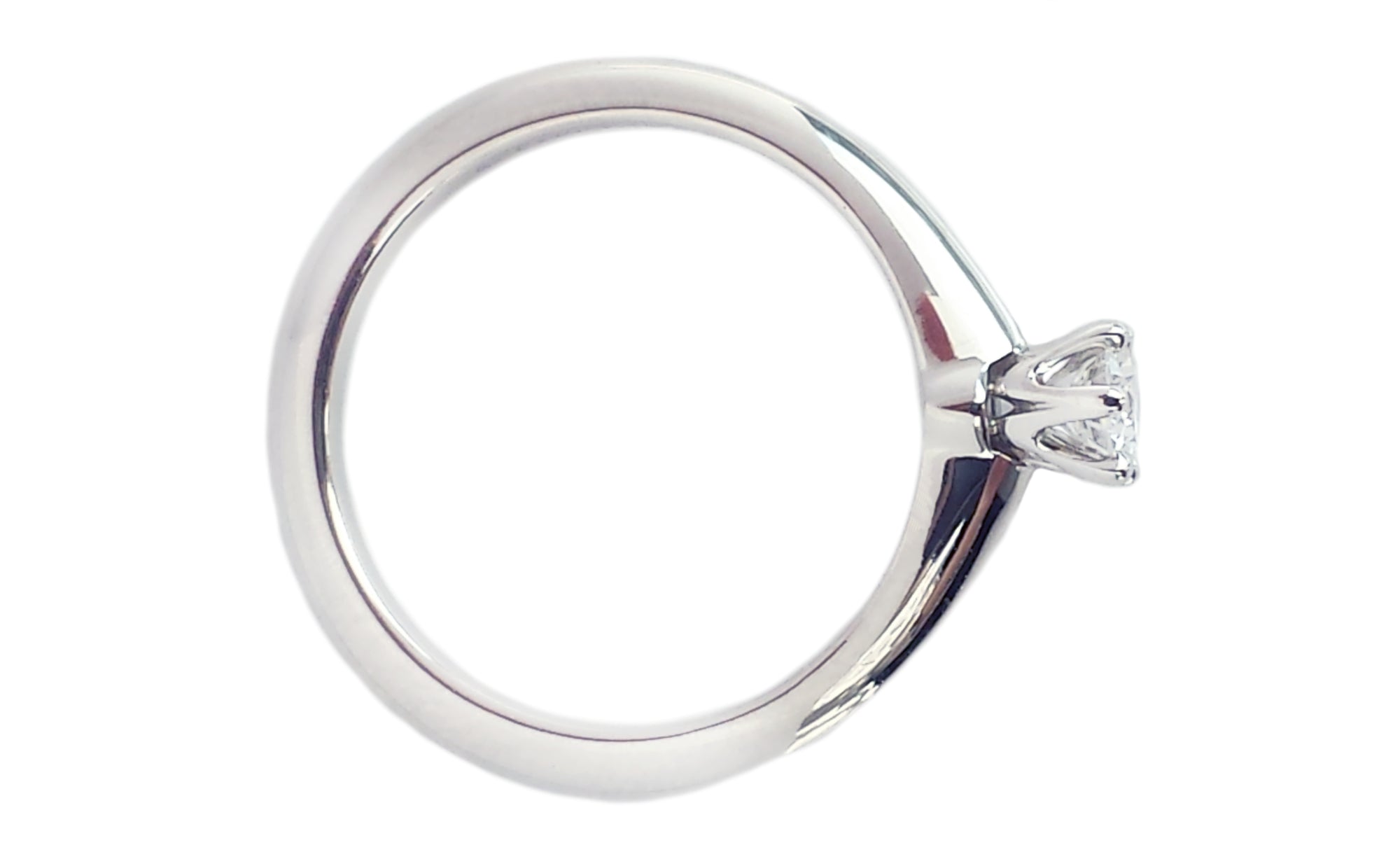 Tiffany & Co. 0.22ct F/IF Triple XXX Round Brilliant Cut Diamond Engagement Ring