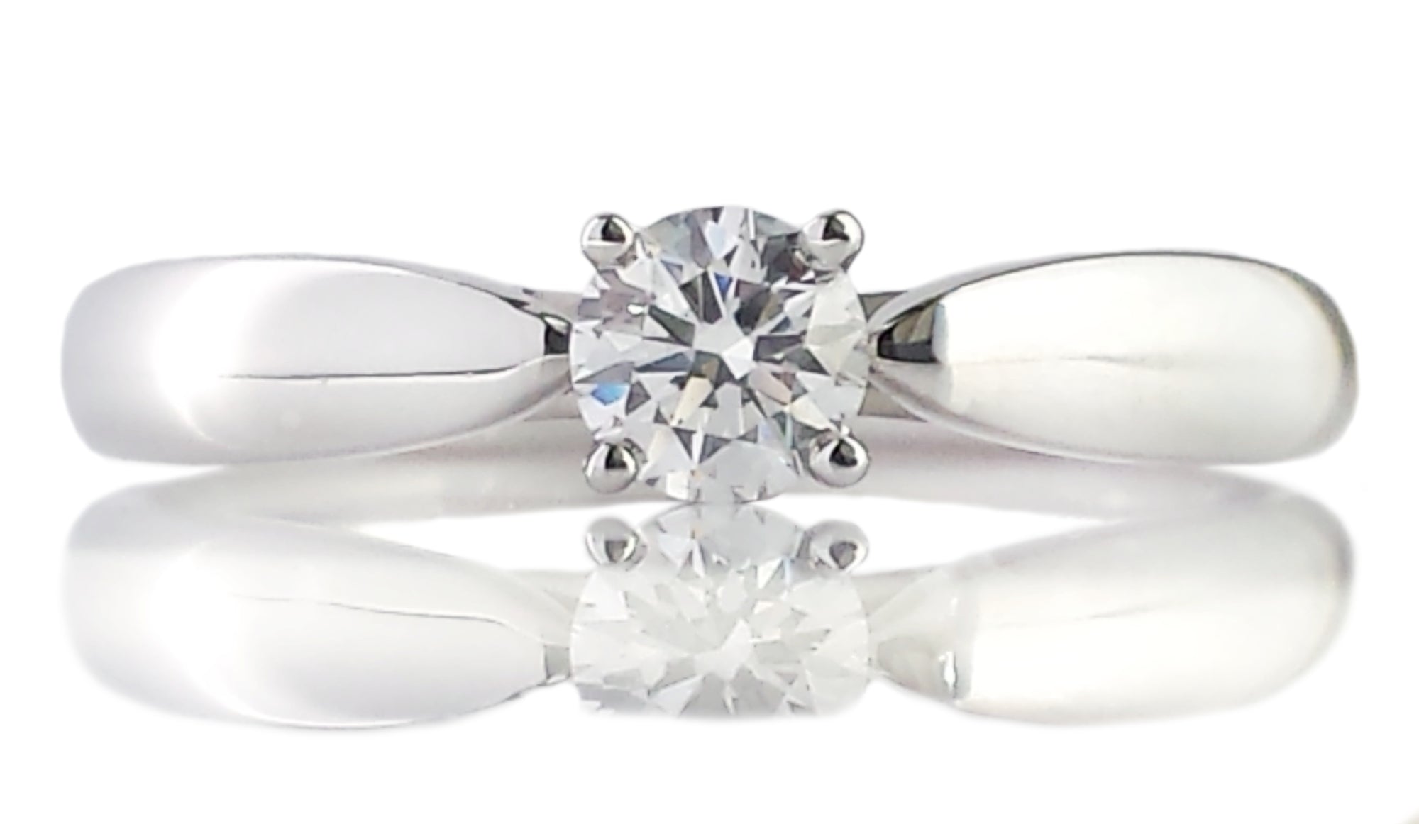 Tiffany & Co. 0.21ct D/VVS1 Triple XXX Harmony Round Brilliant Diamond Engagement Ring