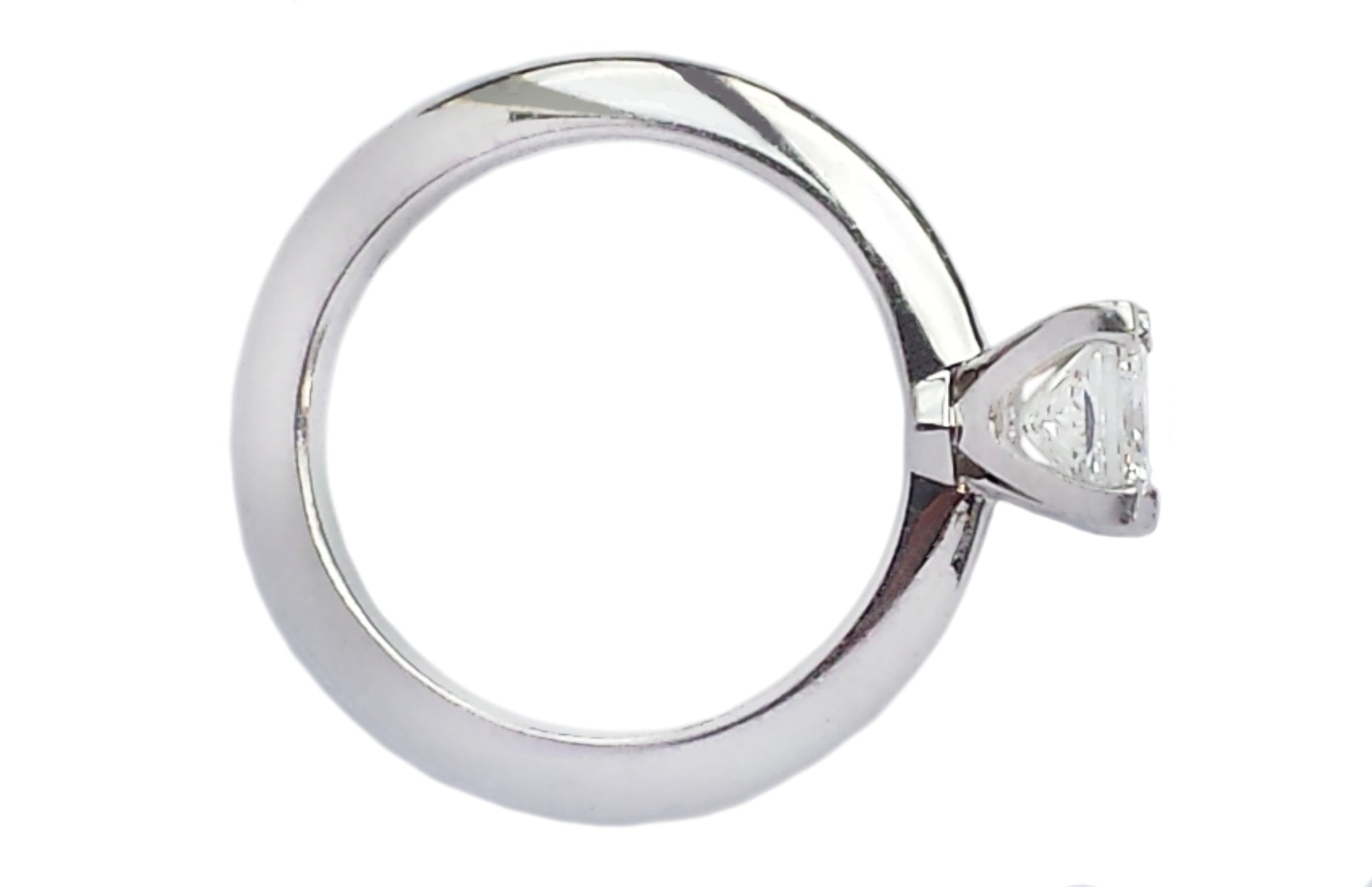 Tiffany & Co .60ct G/VVS2 Triple XXX Princess Cut Diamond Engagement Ring