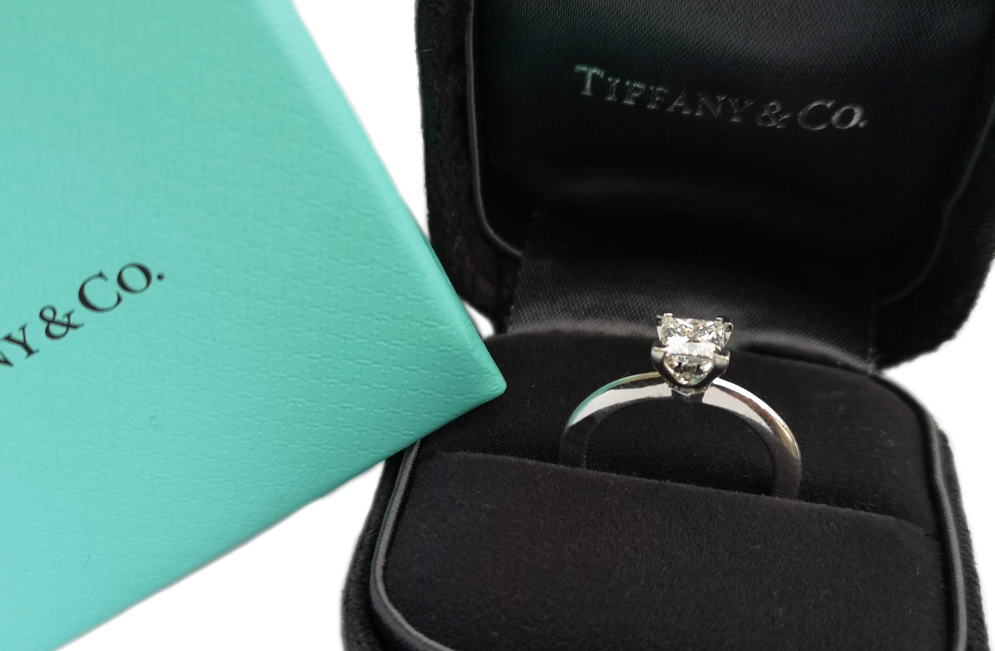 Tiffany & Co. 0.60ct G/VVS2 Triple XXX Princess Cut Diamond Engagement Ring