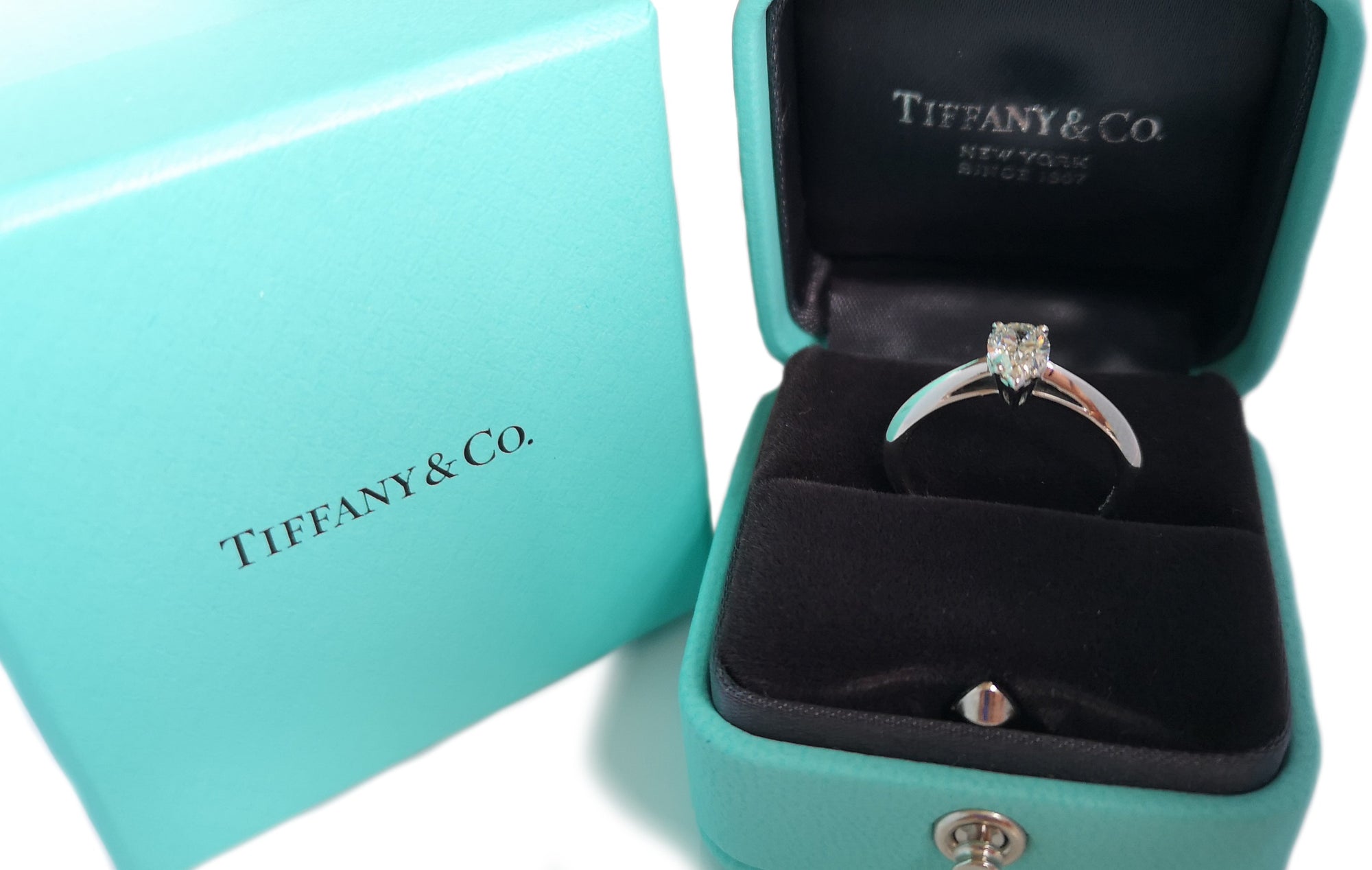 Tiffany & Co. 0.50ct I/VS1 Pear Shaped Diamond Engagement Ring