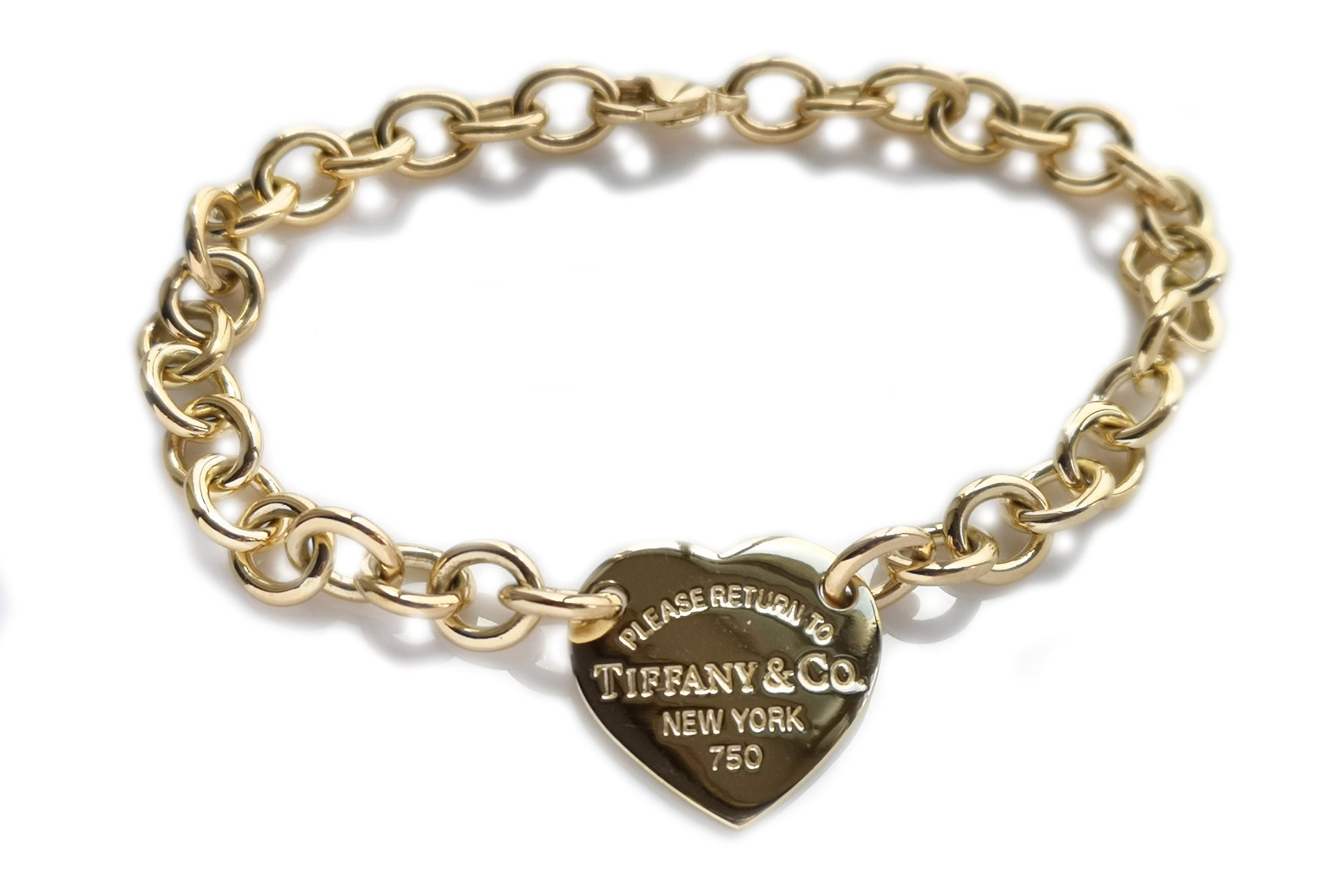 Tiffany & Co Sterling Heart Stencil Circle Bracelet | Purple Creek
