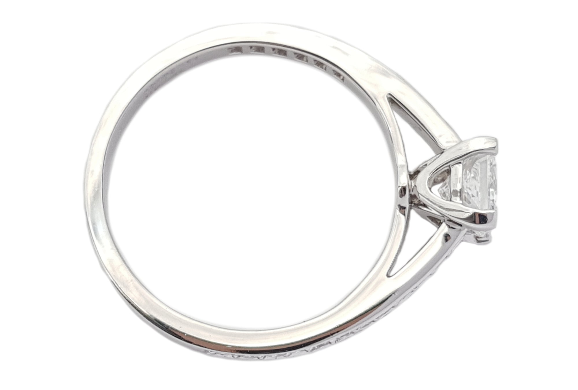 Tiffany & Co. 0.69tcw F/VS Princess Cut Diamond Engagement Ring