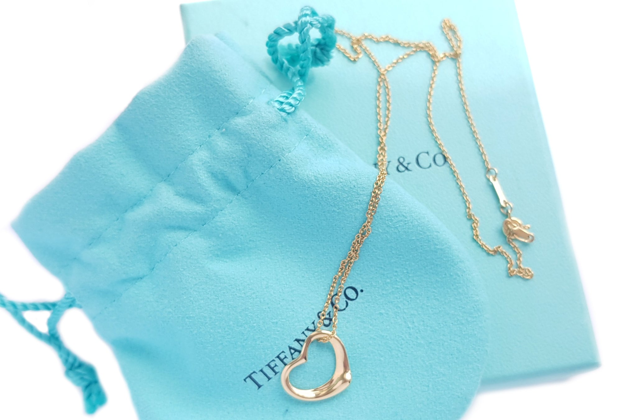 Tiffany & Co. 16mm 750 (gold) Elsa Peretti Open Heart Necklace