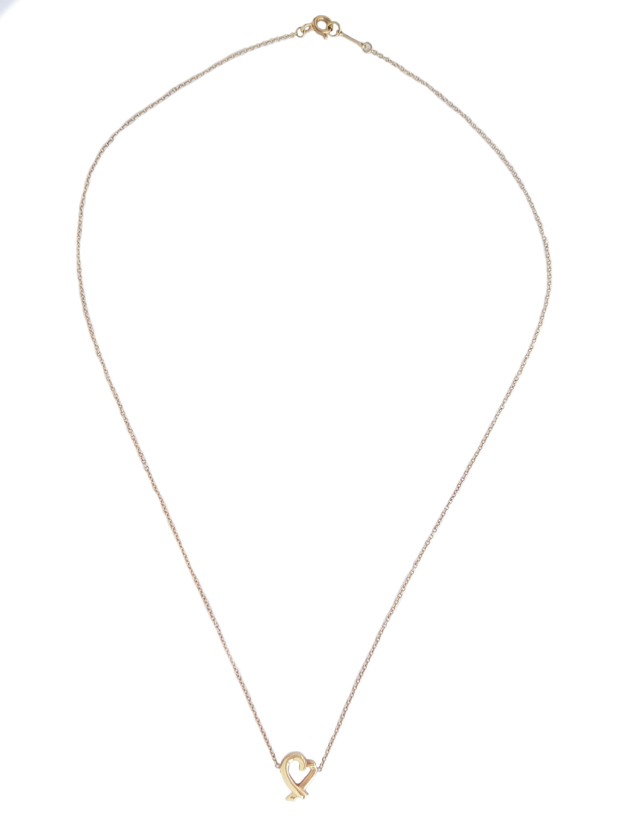 Tiffany & Co Paloma Picasso 750 Loving Heart Necklace 11mm
