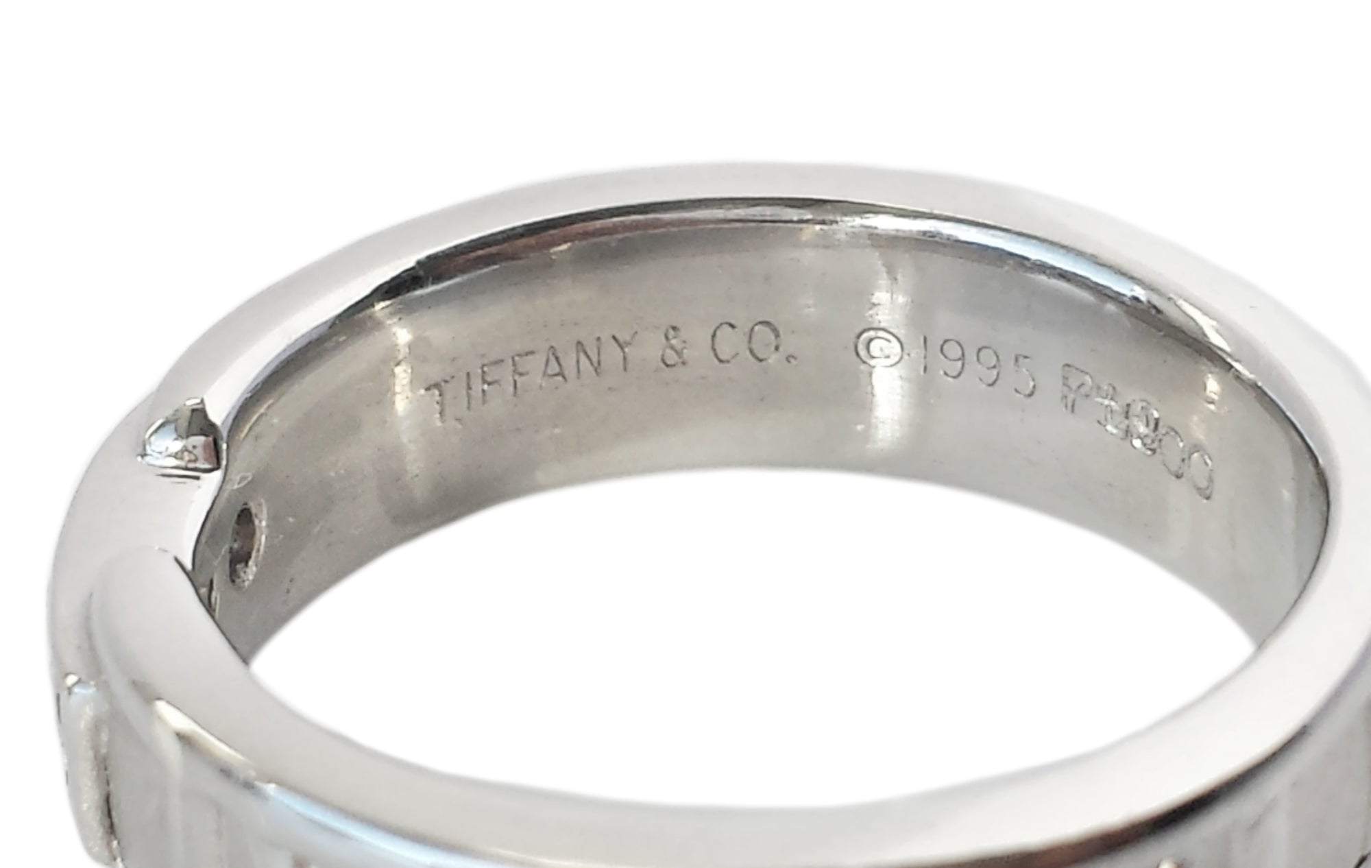Tiffany & Co Tiffany & Co 1990s Atlas 3 .15ct Diamond Ring 750 SZ M 1/2