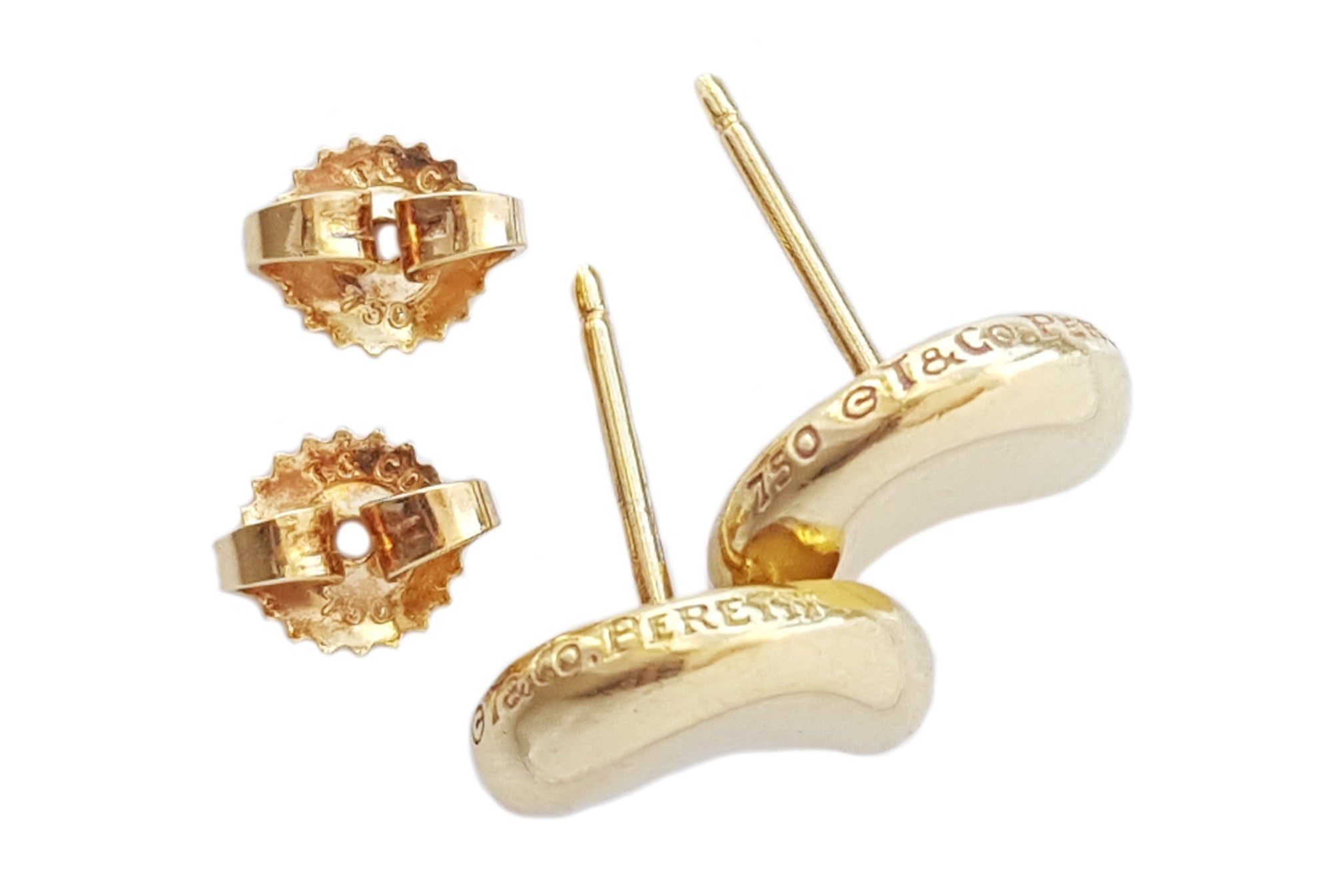 Tiffany & Co. 750 (Gold) Elsa Peretti Bean Earrings