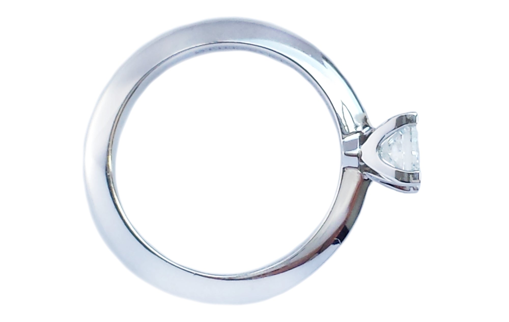 Tiffany & Co .54ct G/VVS2 Princess Cut Engagement Ring