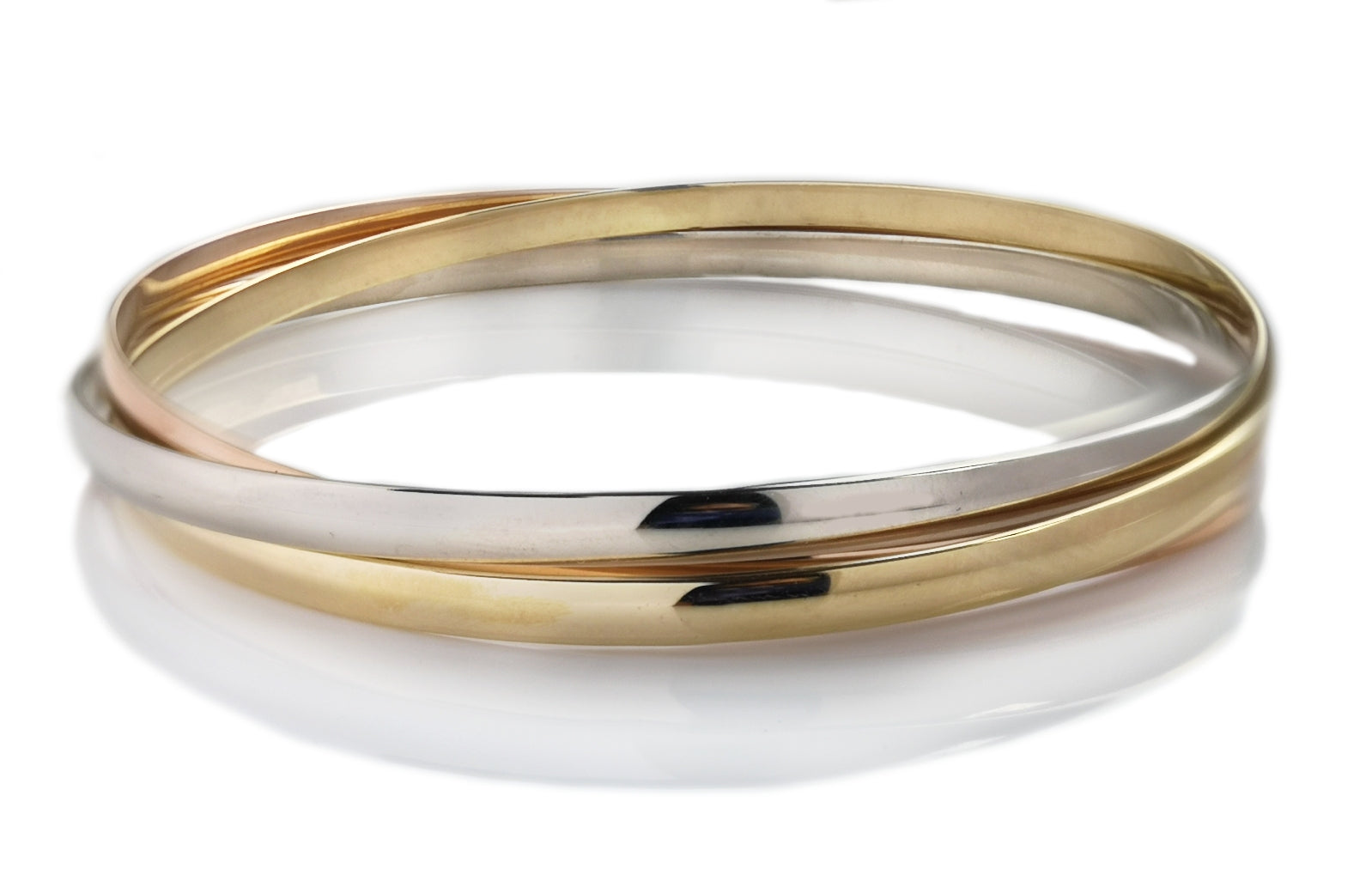 Cartier Trinity 18K Three Tone Gold Cord Adjustable Bracelet – Dandelion  Antiques