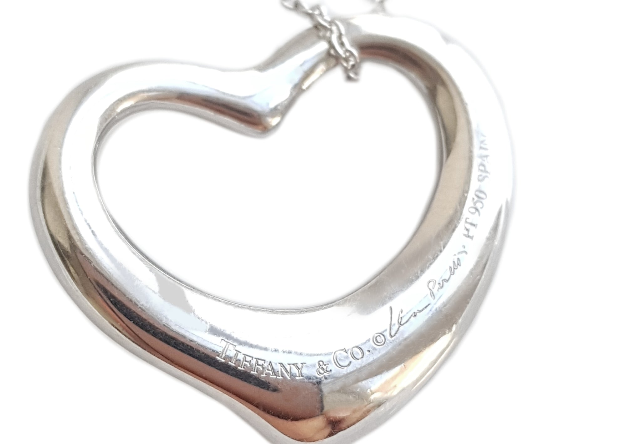 Tiffany & Co. Elsa Peretti Pave Heart Diamond Necklace, Medium