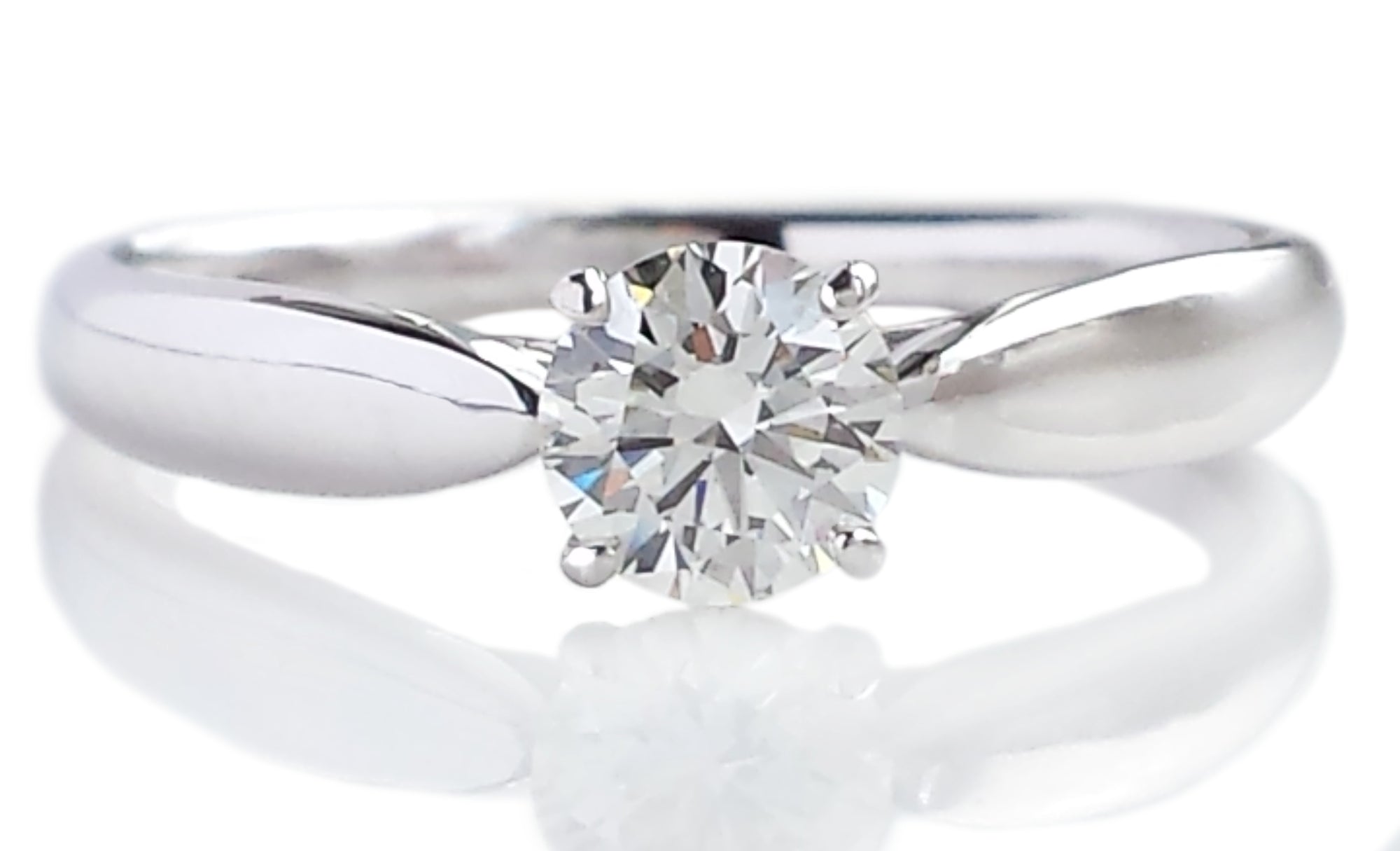 Tiffany & Co .45ct I/IF Round Brilliant Cut Diamond Engagement Ring