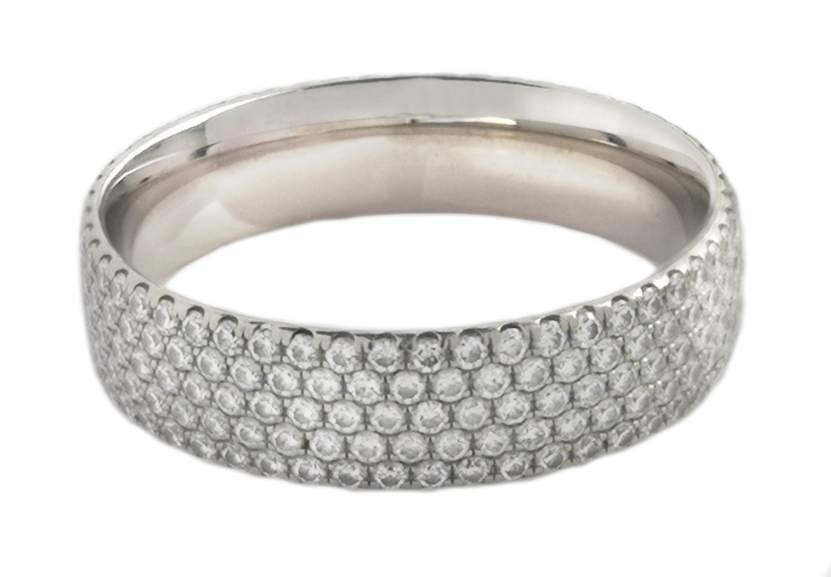 Tiffany & Co. 0.90ct Five-row Diamond Metro Ring in 18k White Gold