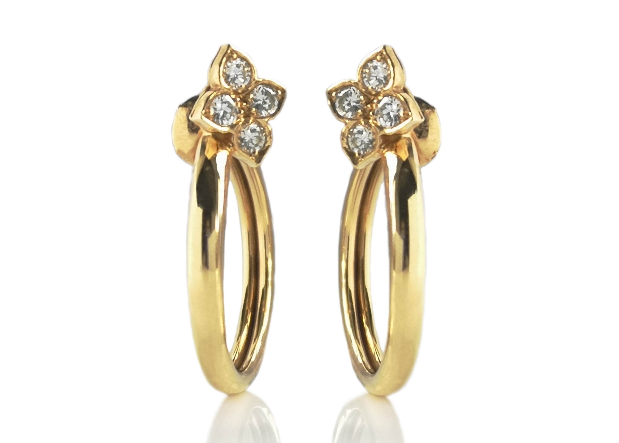 Cartier, Diamond Hoop Earrings | Goldstein Diamonds
