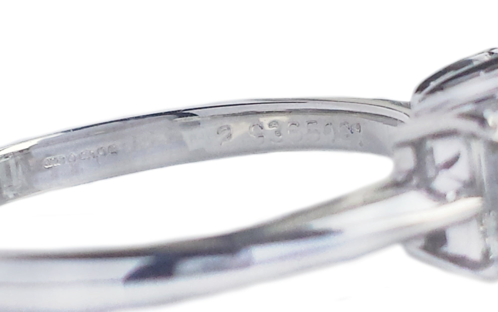 Tiffany & Co. 1.39tcw E/F/VVS2 3-Stone Emerald Cut Diamond Engagement Ring