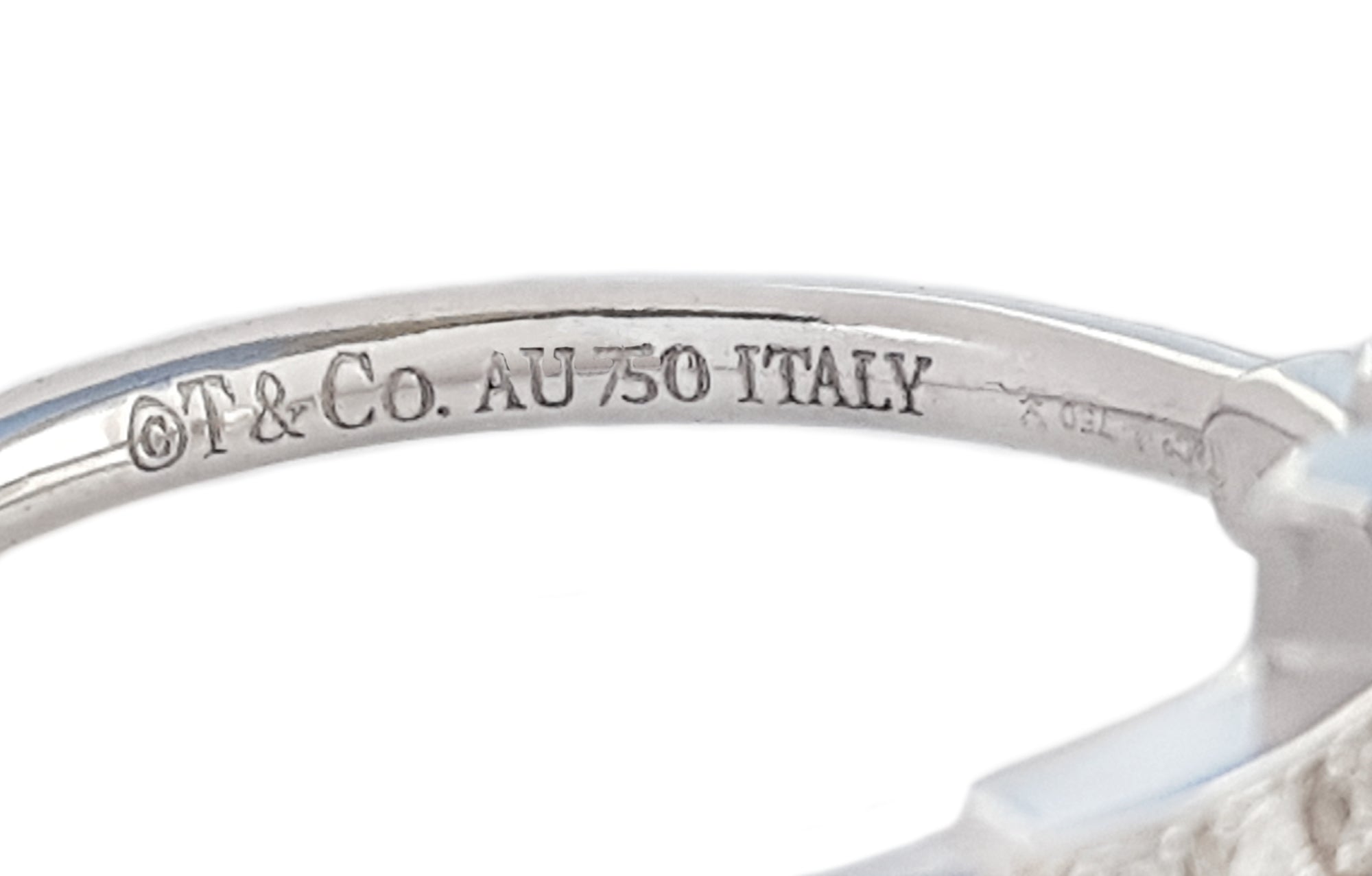 Tiffany & Co. T Diamond Wire Ring in 18k White Gold