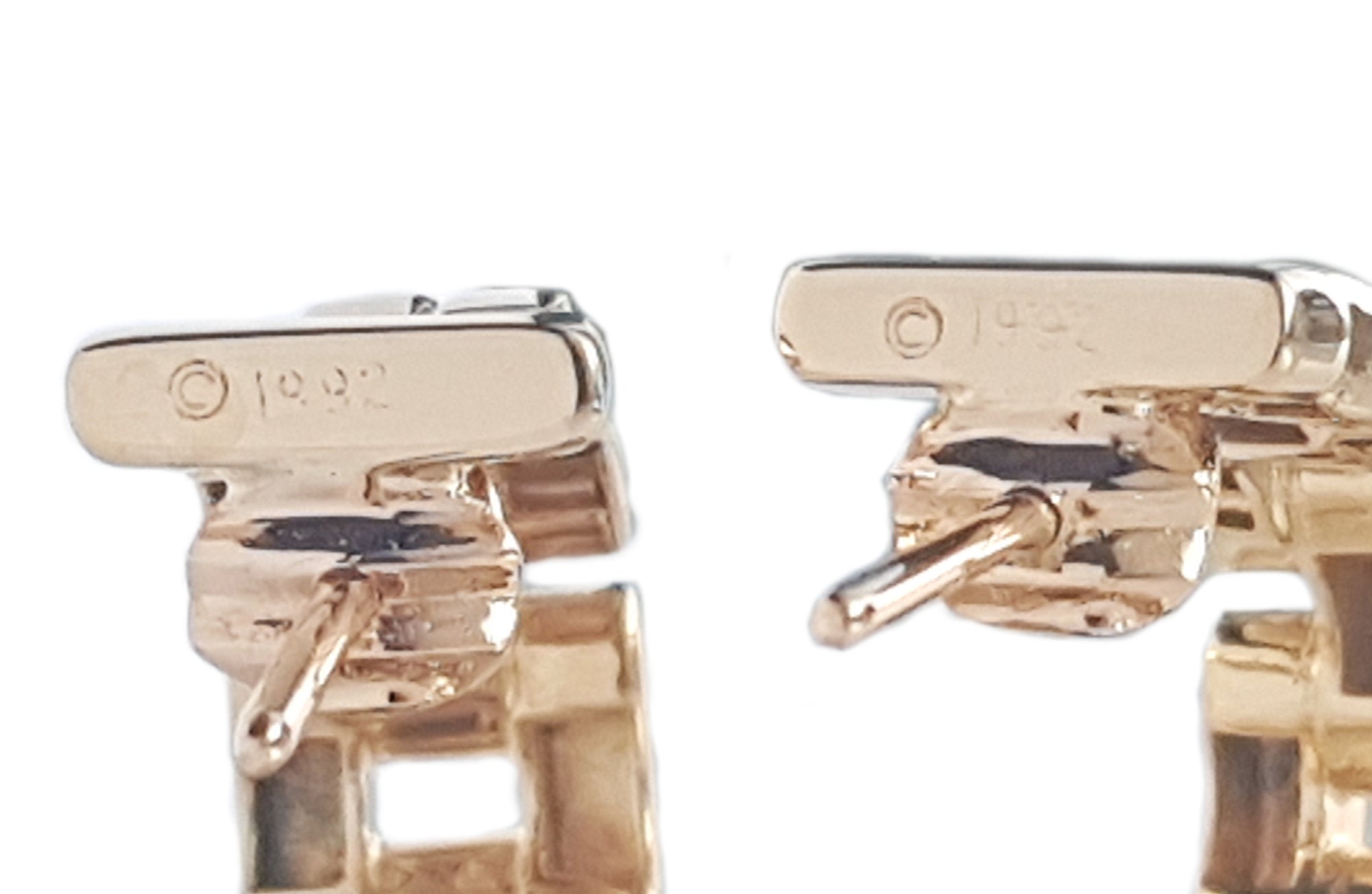 Vintage 1992 Cartier Maillon Panthere Earrings