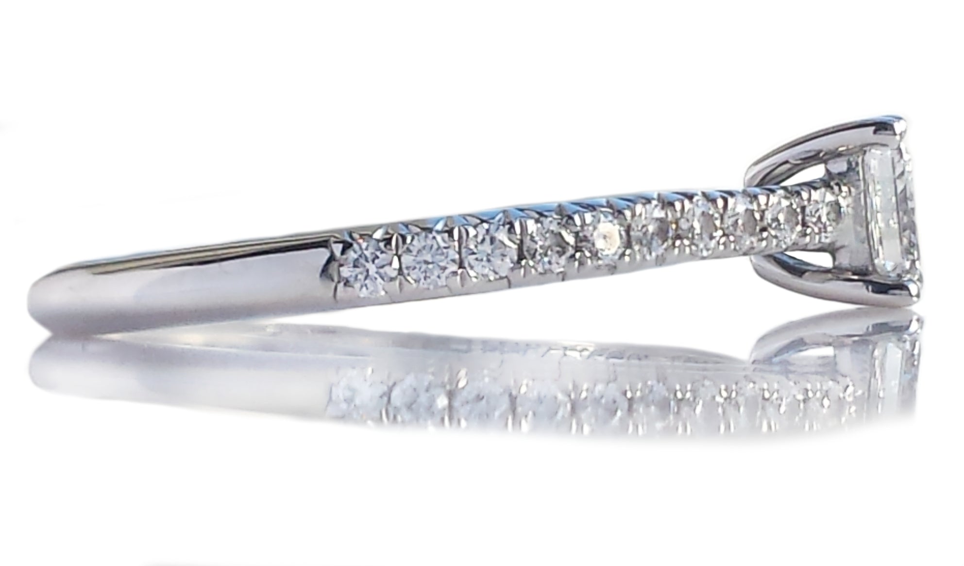 Tiffany & Co. 0.50tcw G/VVS2 Novo Princess Cut Diamond Engagement Ring