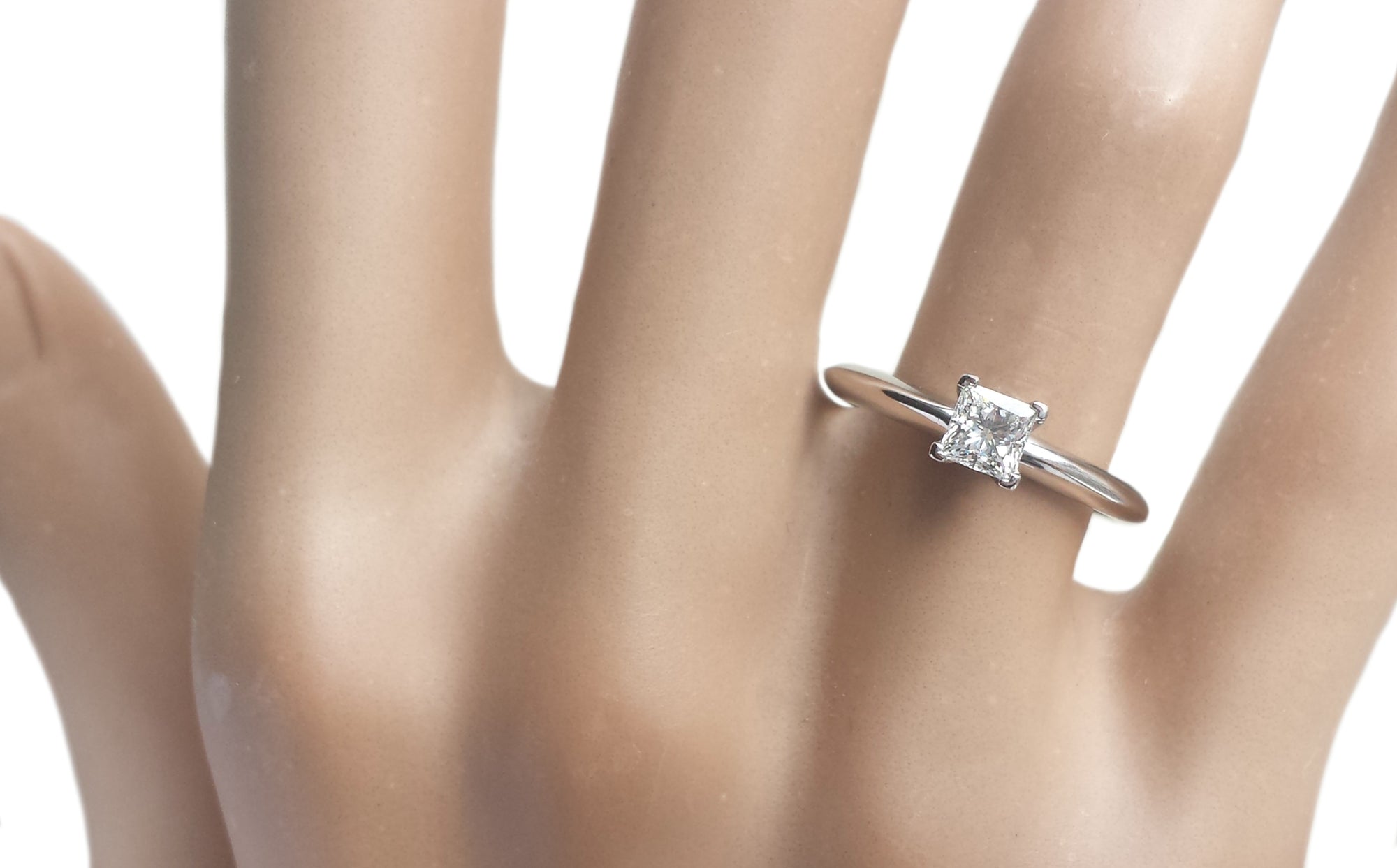 Tiffany & Co. 0.36ct G/VS Princess Cut Diamond Engagement Ring