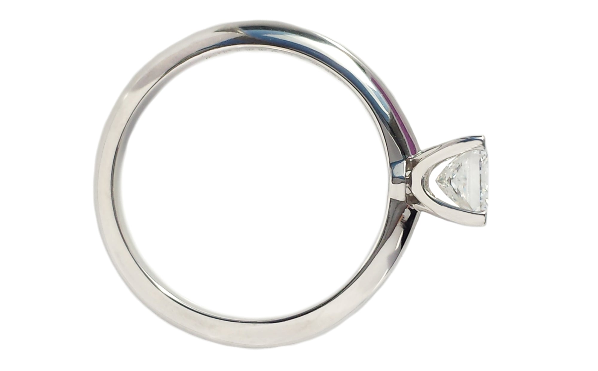 Tiffany & Co. 0.51ct F/SI1 Princess Cut Diamond Engagement Ring