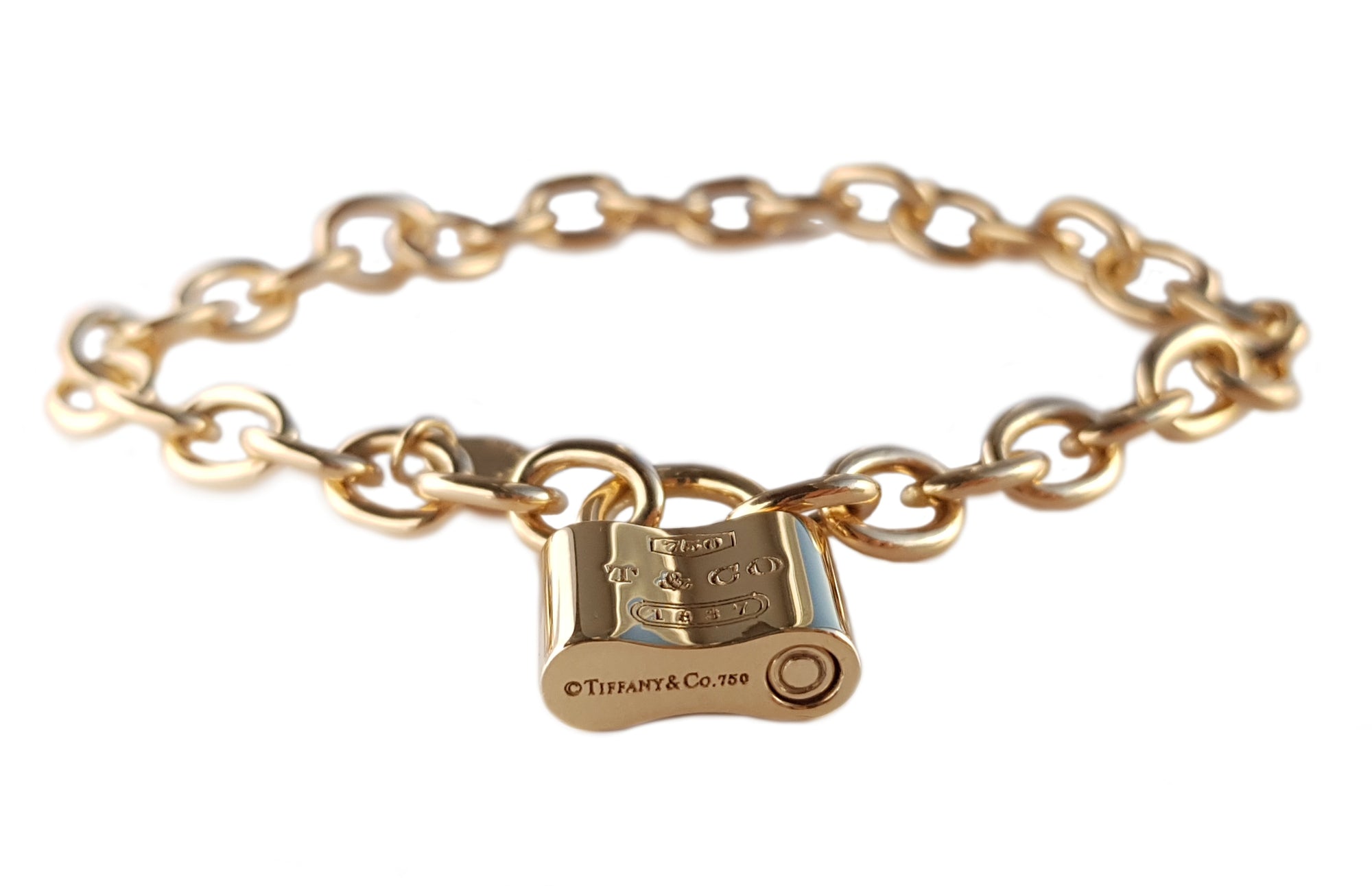 Tiffany & Co. 1837 Padlock Bracelet, 750, 7 inches