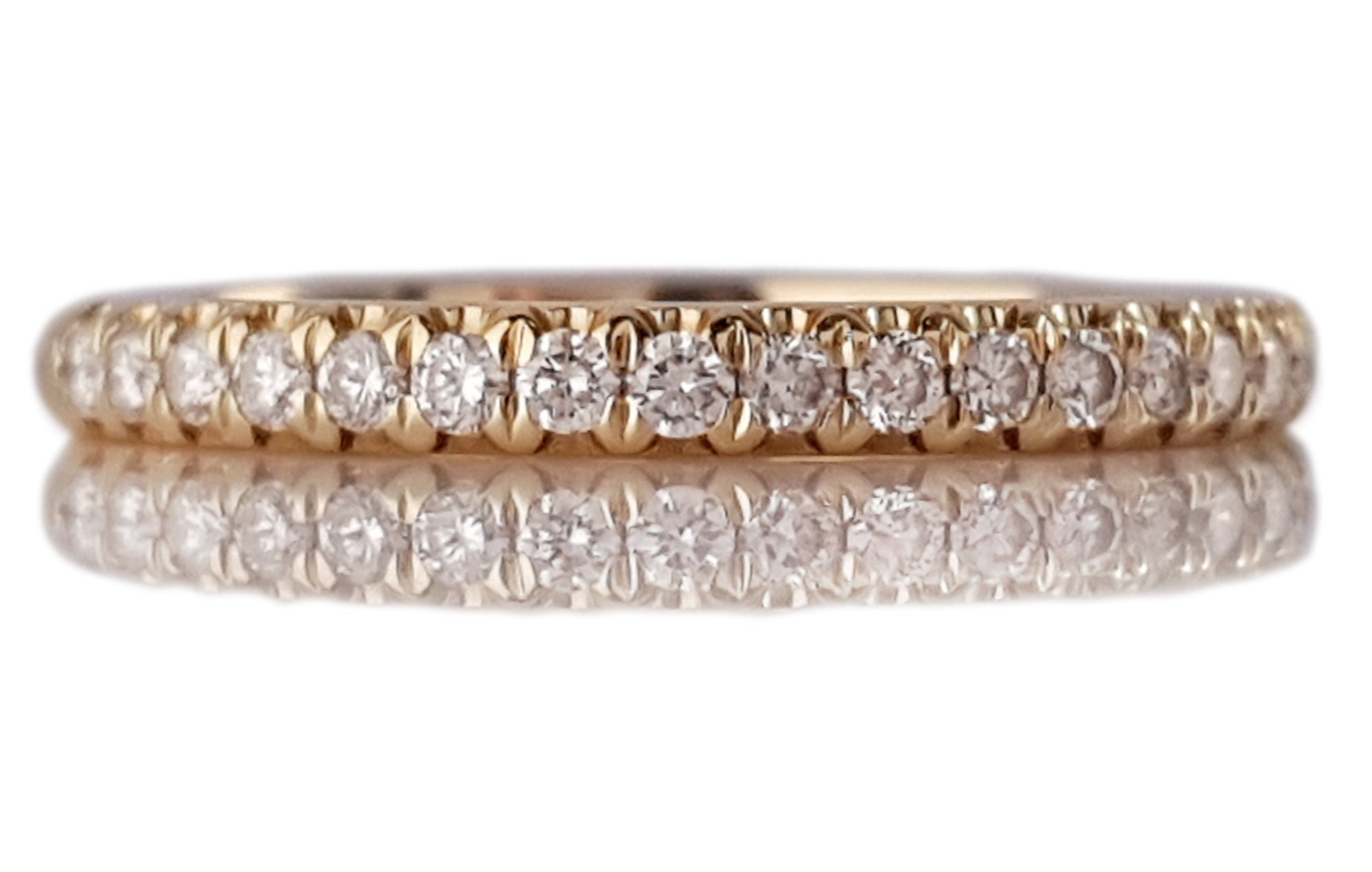 Tiffany & Co. .17ct Diamond 18k Gold Soleste Half Eternity Ring