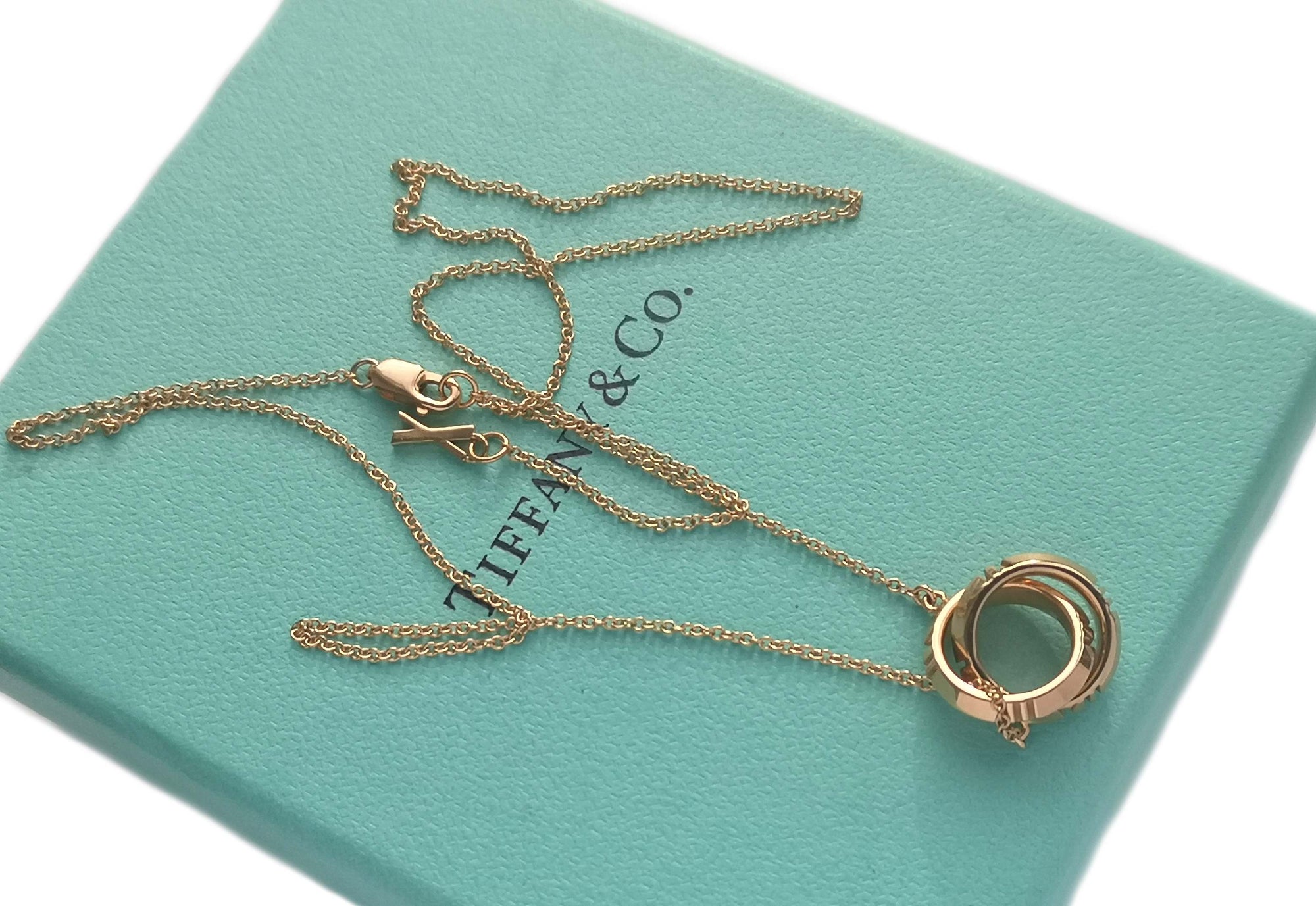 Tiffany & Co. Atlas® X Closed Interlocking Pendant, in 18k Rose Gold