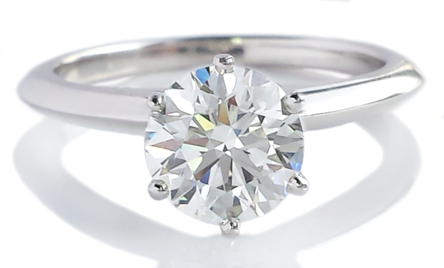 Tiffany & Co. 1.25ct H/VS1 Triple XXX Round Brilliant Diamond Engagement Ring