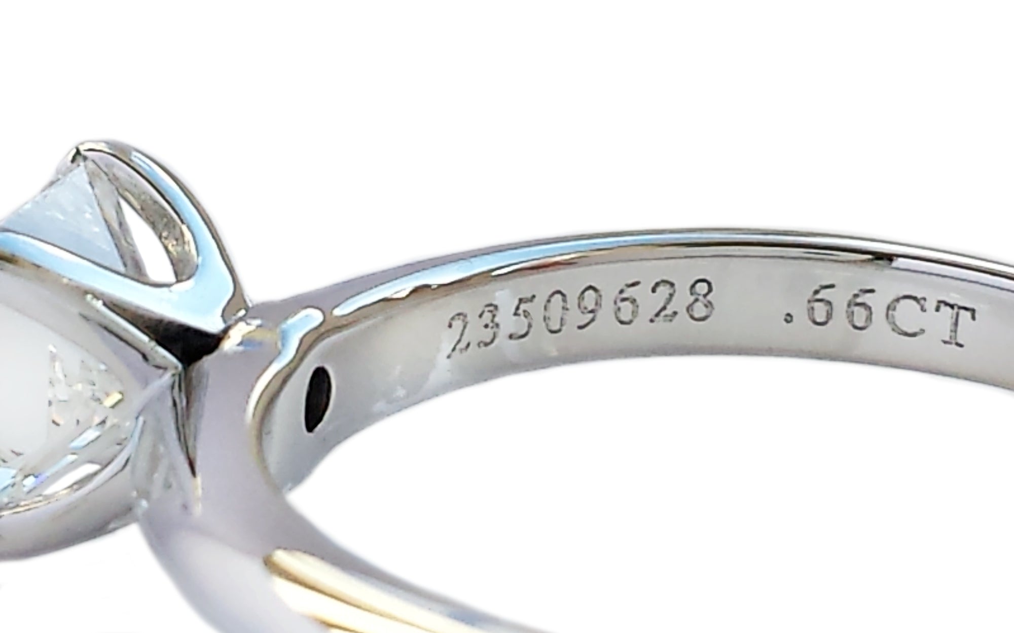 Tiffany & Co. 0.66ct H/VVS2 Princess Cut Diamond Engagement Ring