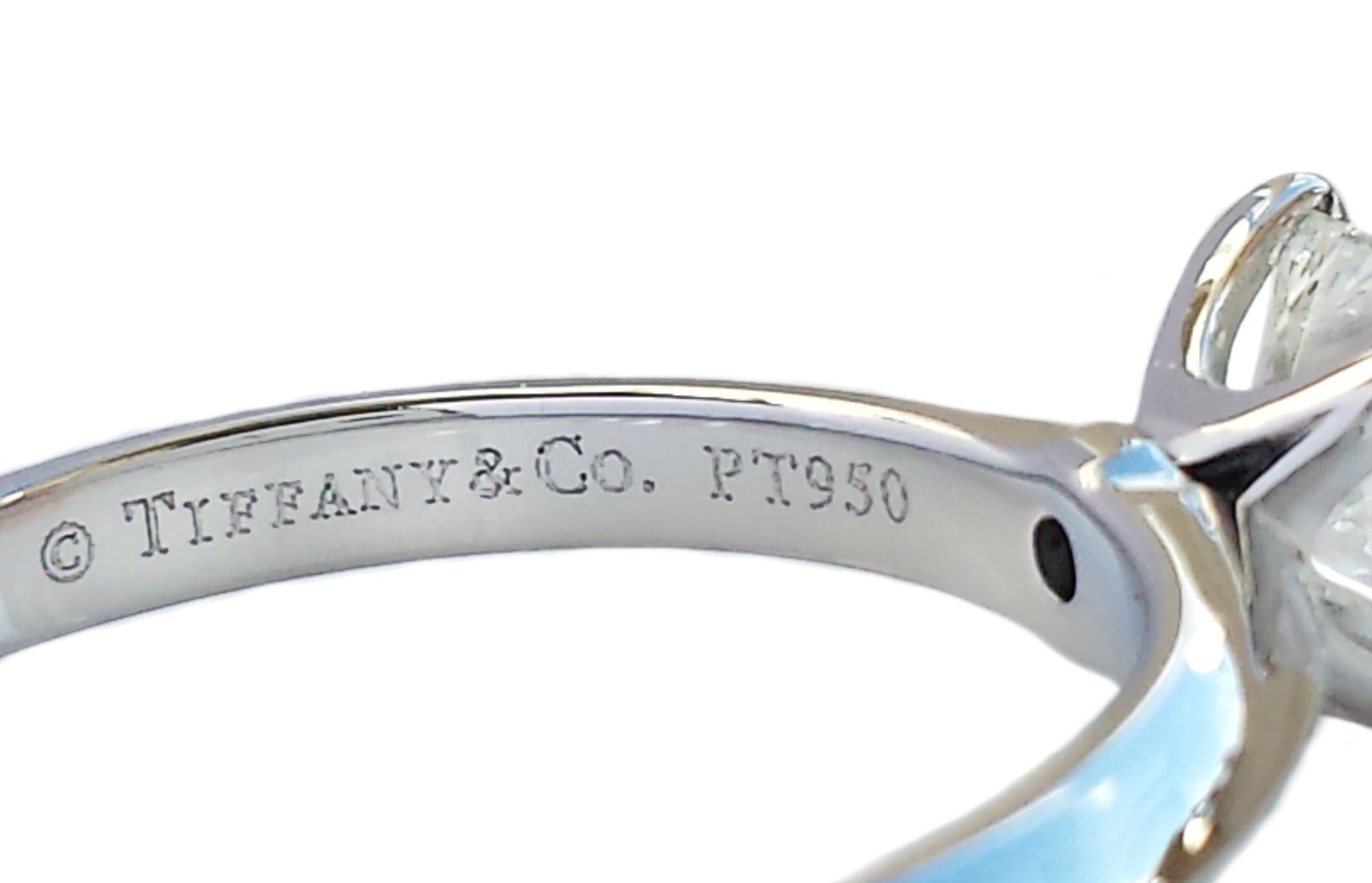 Tiffany & Co. 0.66ct H/VVS2 Princess Cut Diamond Engagement Ring