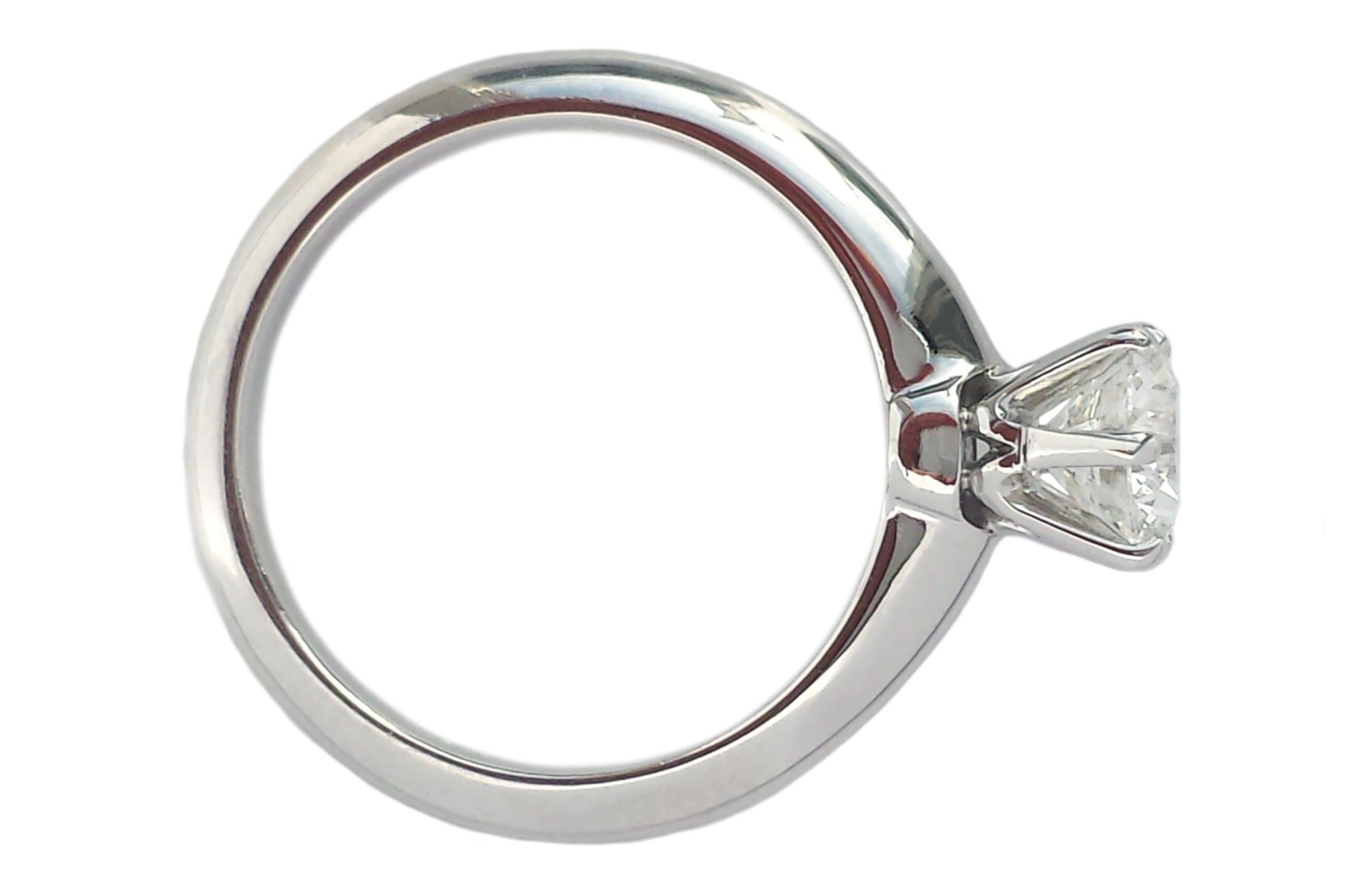 Tiffany & Co. 0.90ct H/VVS2 Triple XXX Round Brilliant Diamond Engagement Ring