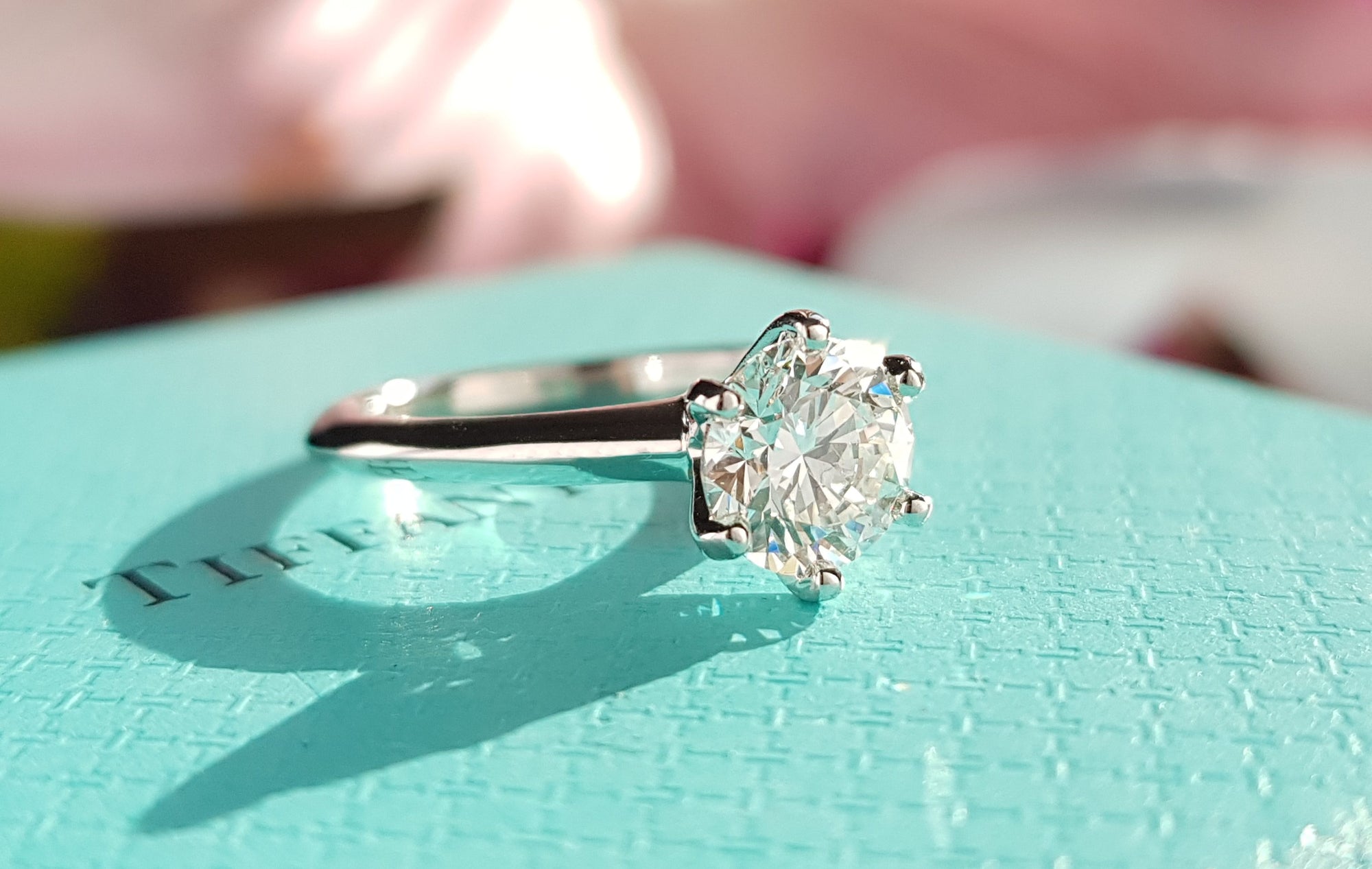 Tiffany & Co. 1.01ct I/SI1 Triple XXX Round Brilliant Diamond Engagement Ring