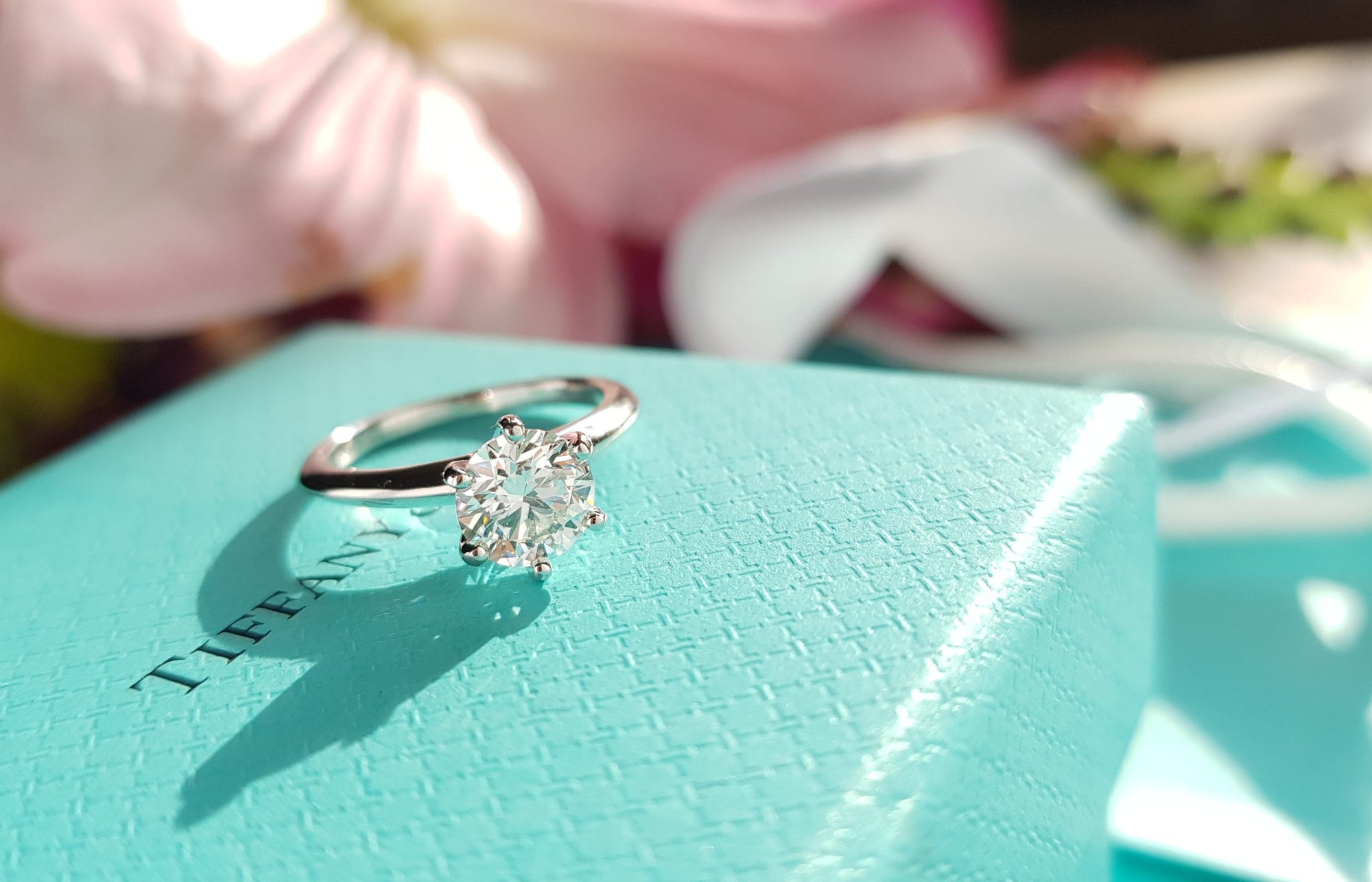 Tiffany & Co. 1.01ct I/SI1 Triple XXX Round Brilliant Diamond Engagement Ring