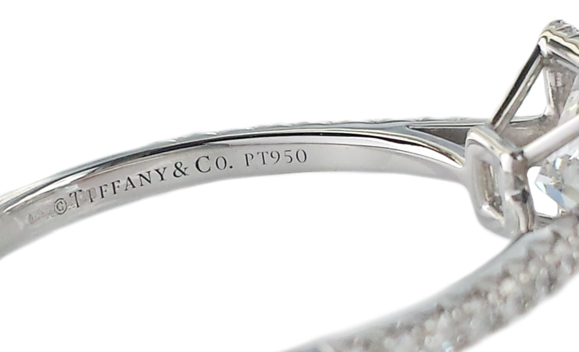 Tiffany & Co. 1.43tcw G/VVS2 Soleste Princess Cut Diamond Engagement Ring