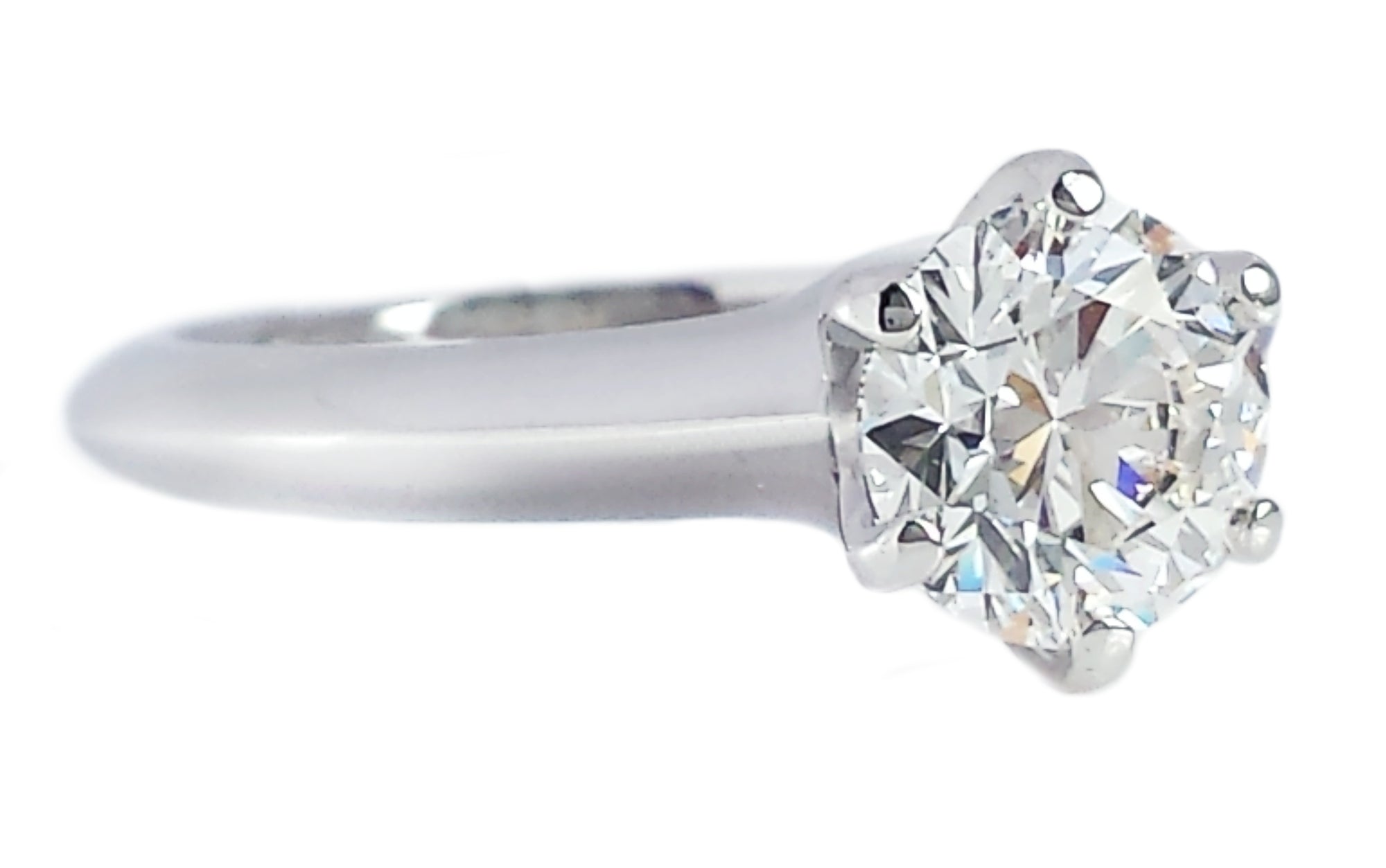 Tiffany & Co. 1.04ct H/VVS1 Triple XXX Round Brilliant Diamond Engagement Ring