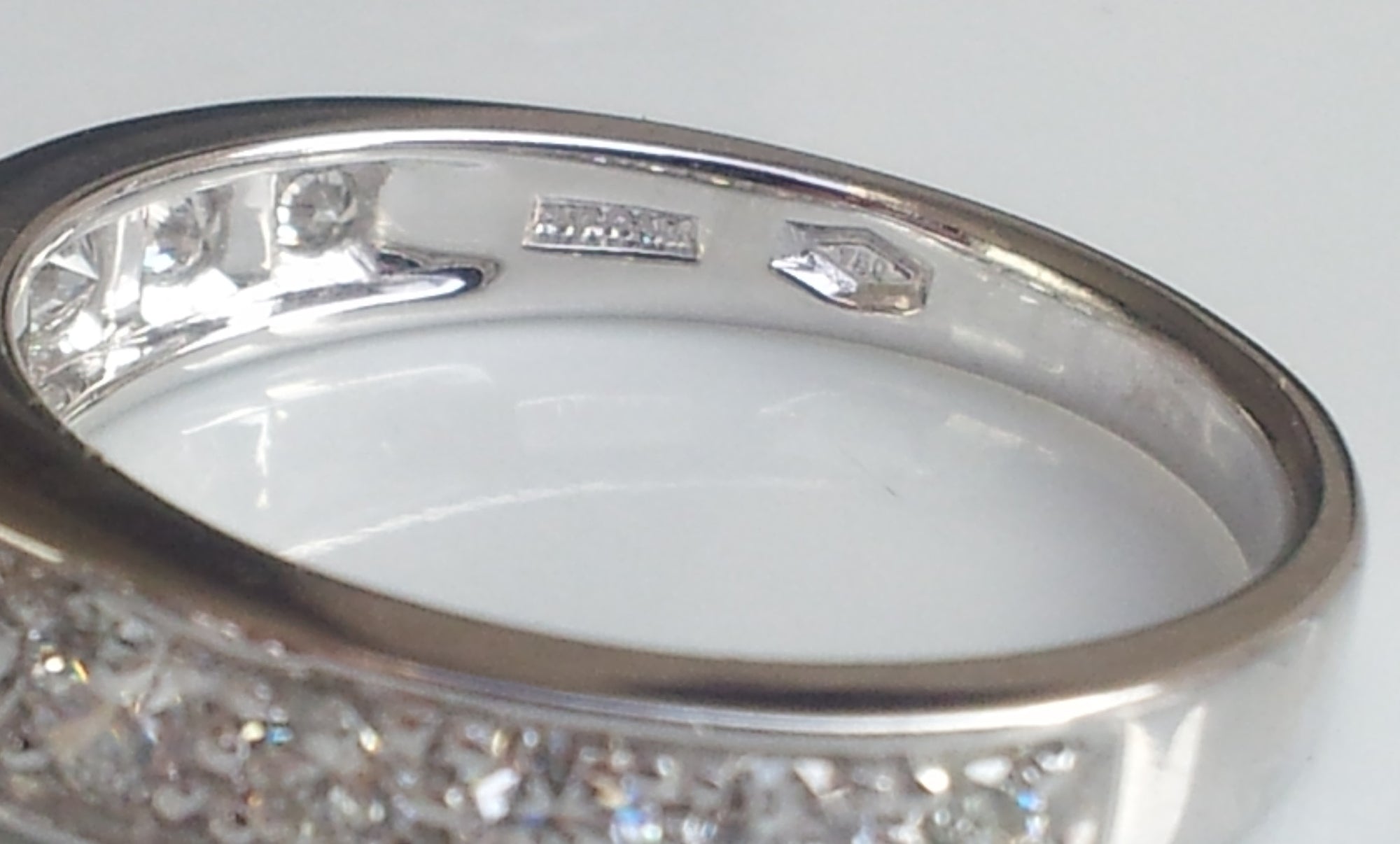 Bulgari Bvlgari B.Zero1 Diamond Pavé Charm Ring in 18K White Gold