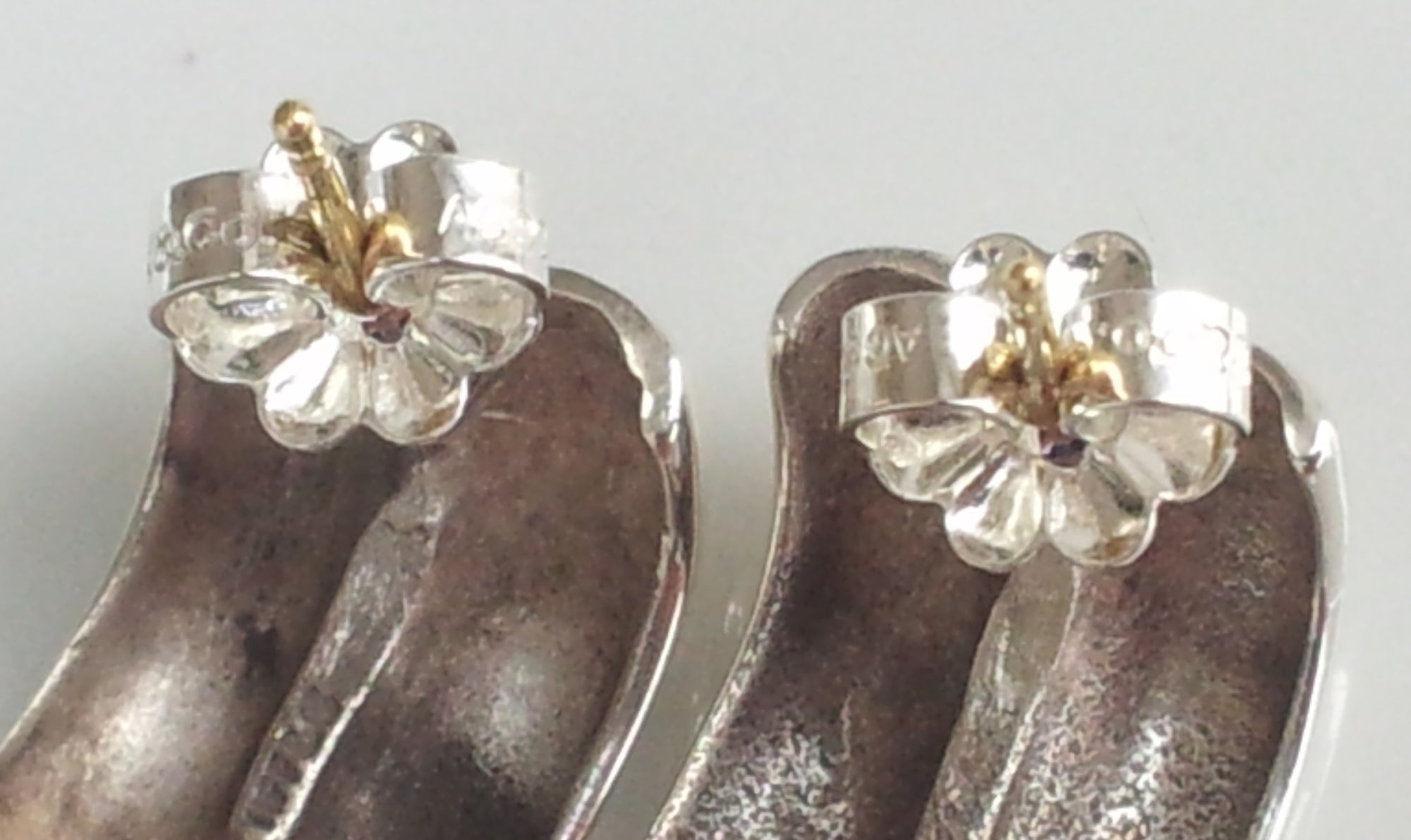 Tiffany & Co. Vintage Rope Earrings in Sterling Silver & 14K Yellow Gold