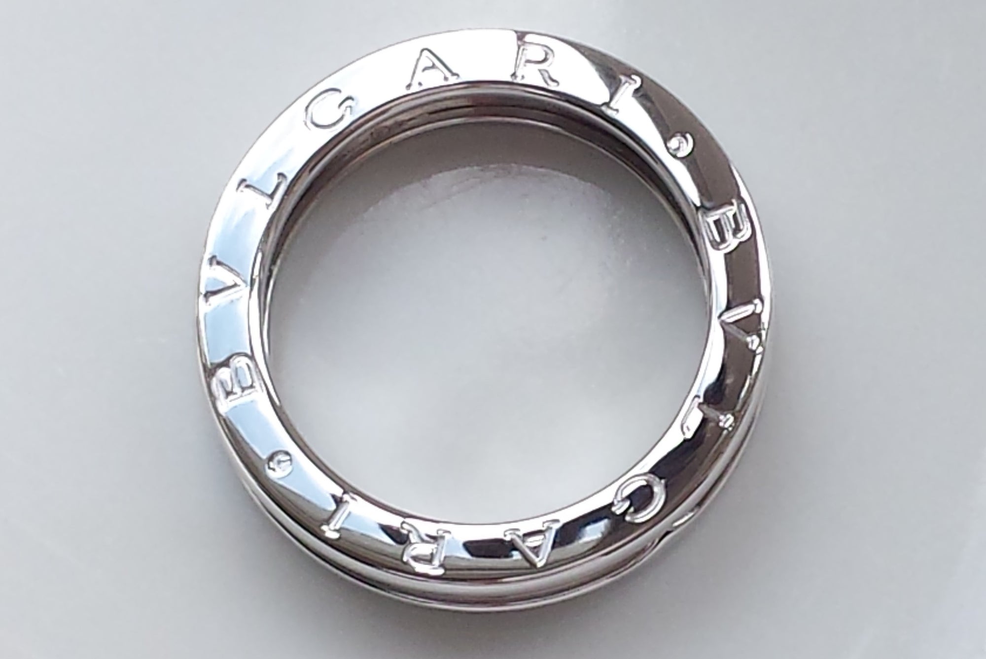 Bulgari B.Zero1 18K White Gold One Band Ring, Size 56 / O½