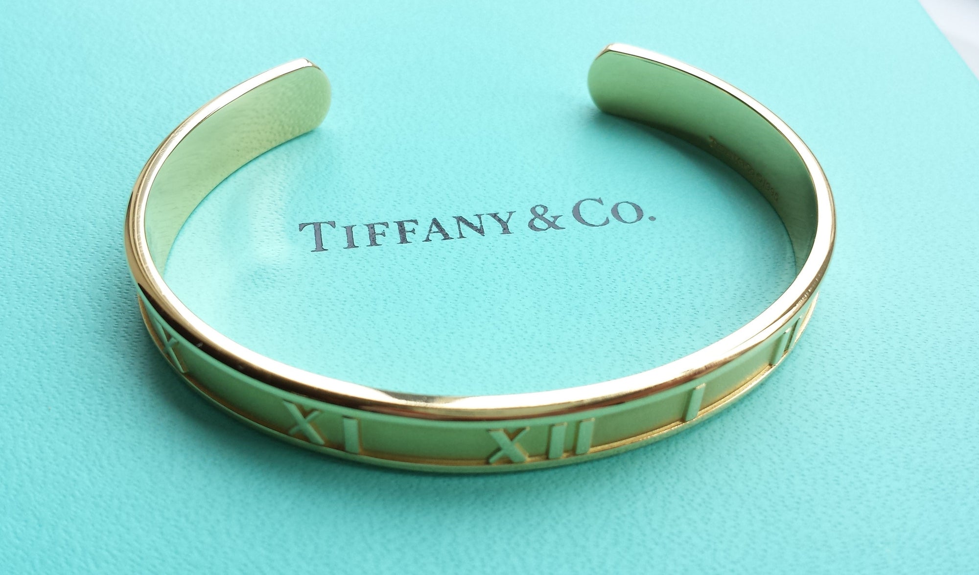 Tiffany & Co. Atlas Open Cuff Bracelet / Bangle in 18K Yellow Gold