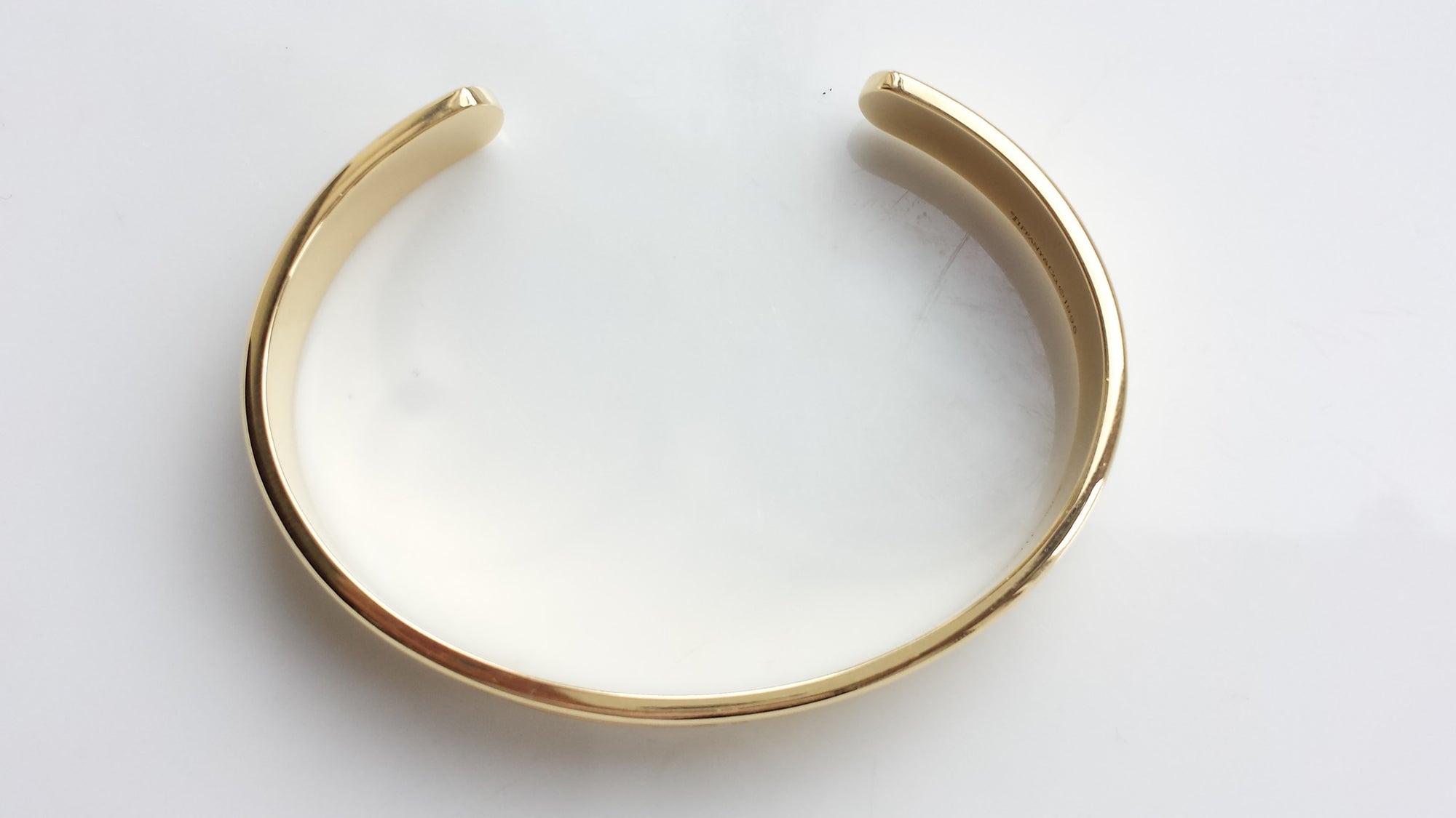 Tiffany & Co. Atlas Open Cuff Bracelet / Bangle in 18K Yellow Gold