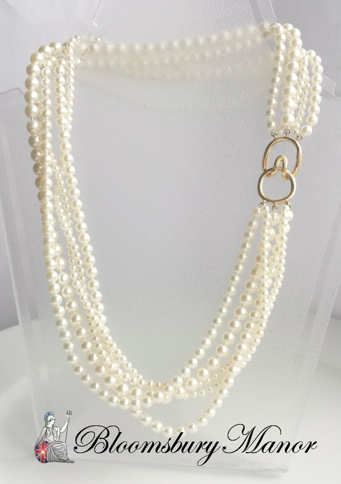 Tiffany & Co. Vintage Akoya Pearl Torsade Necklace, with Box & Bag