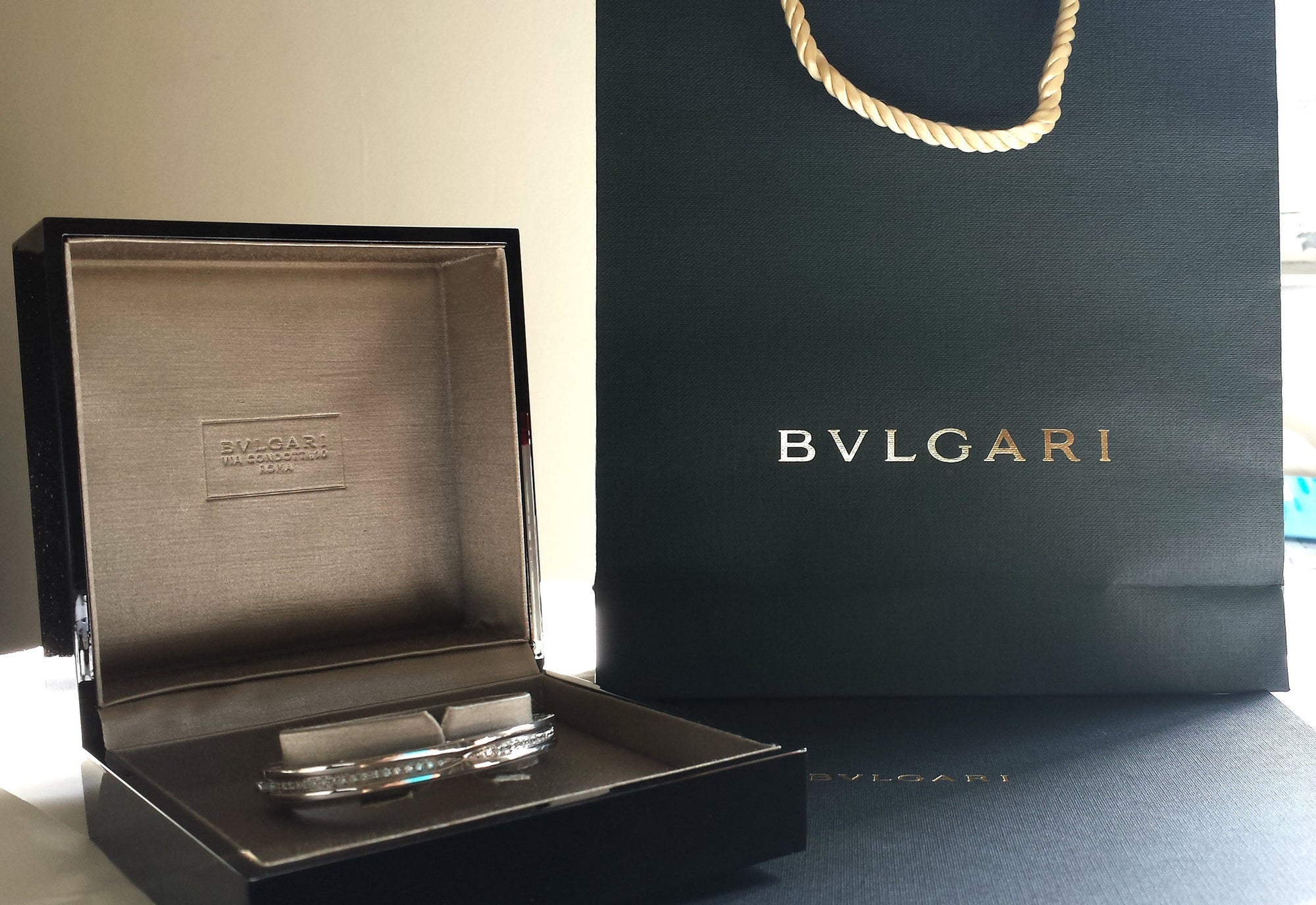 BVLGARI 18k White Gold B.Zero1 Bracelet w/ Box – Oliver Jewellery