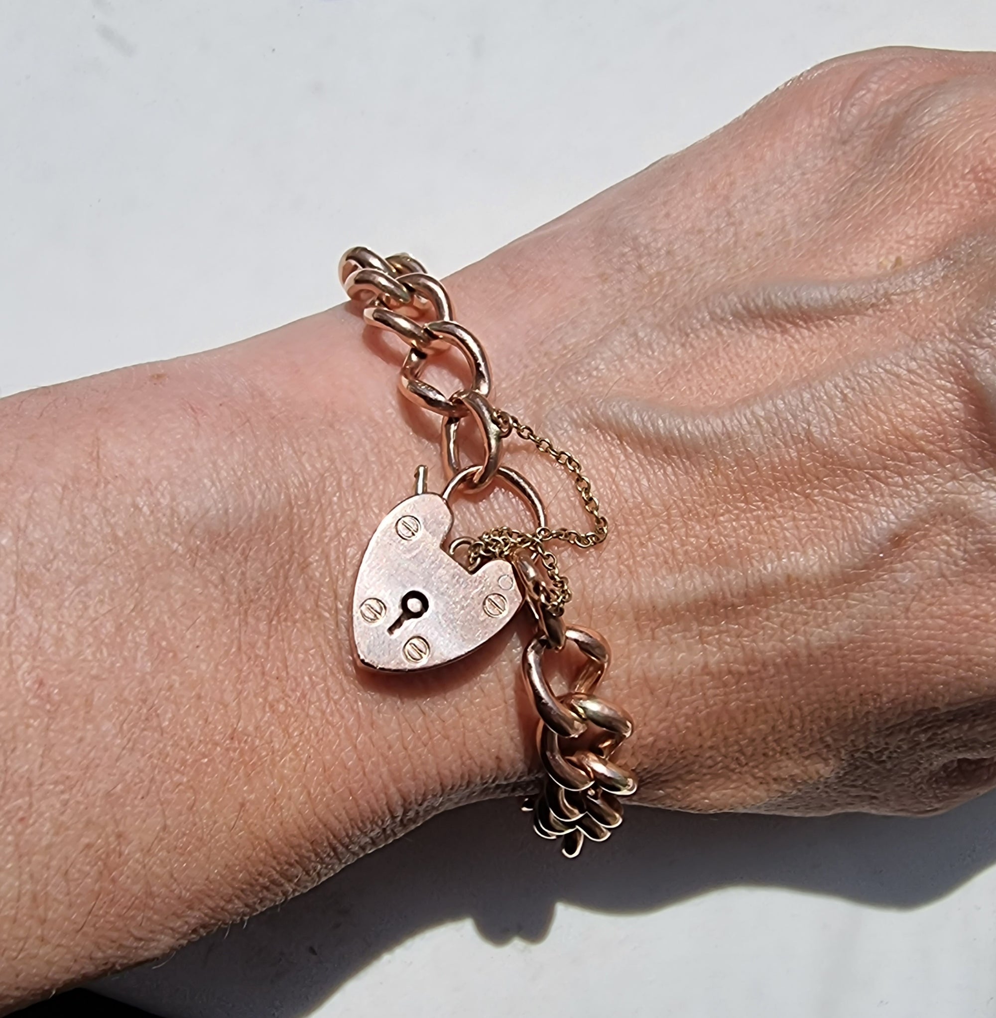 Heart Lock and Key Stainless Steel Bracelet Pendant Set for Lovers Men and  Women