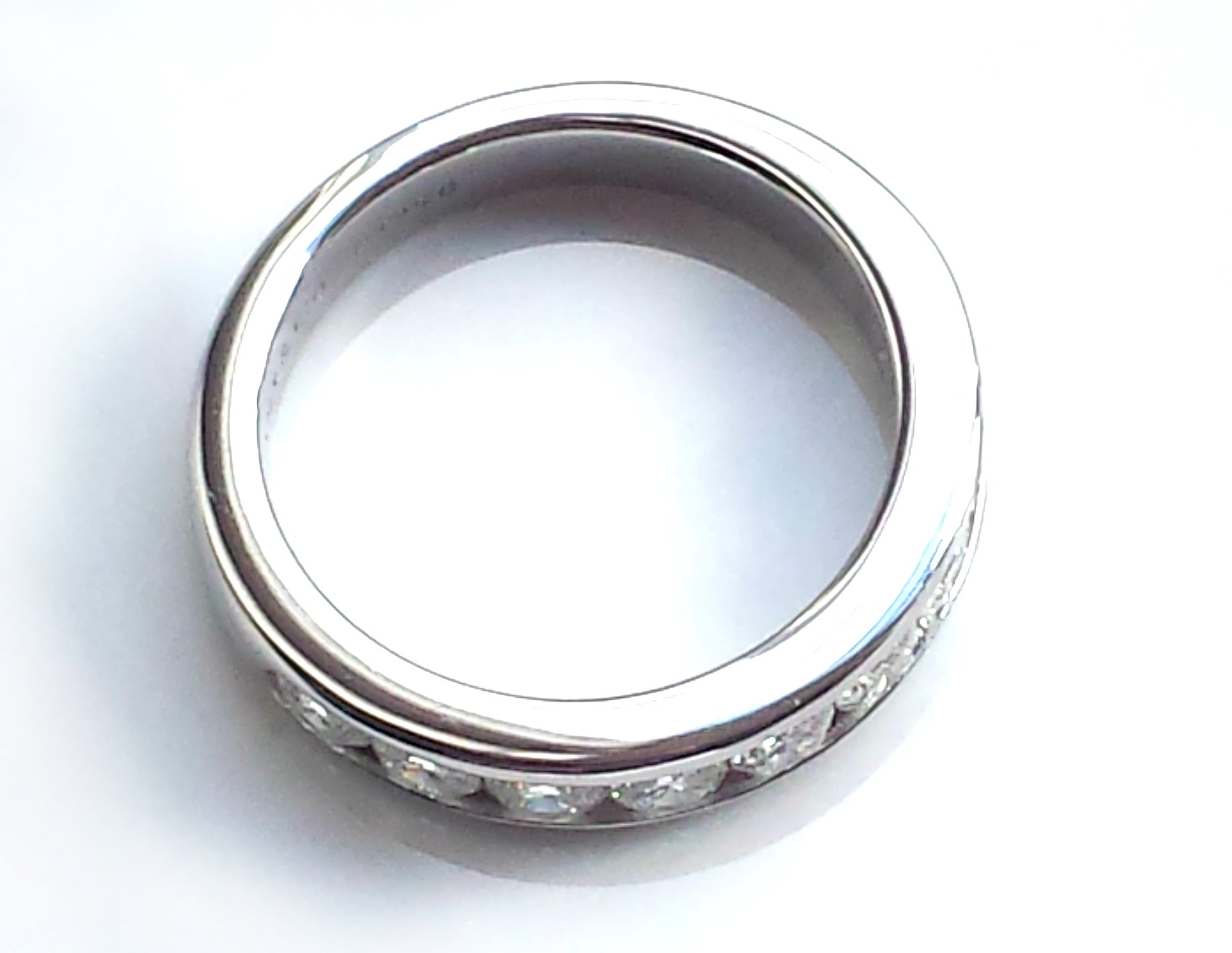 Tiffany & Co. 3.9mm Diamond & Platinum Wedding Ring Size K (US 5.25)