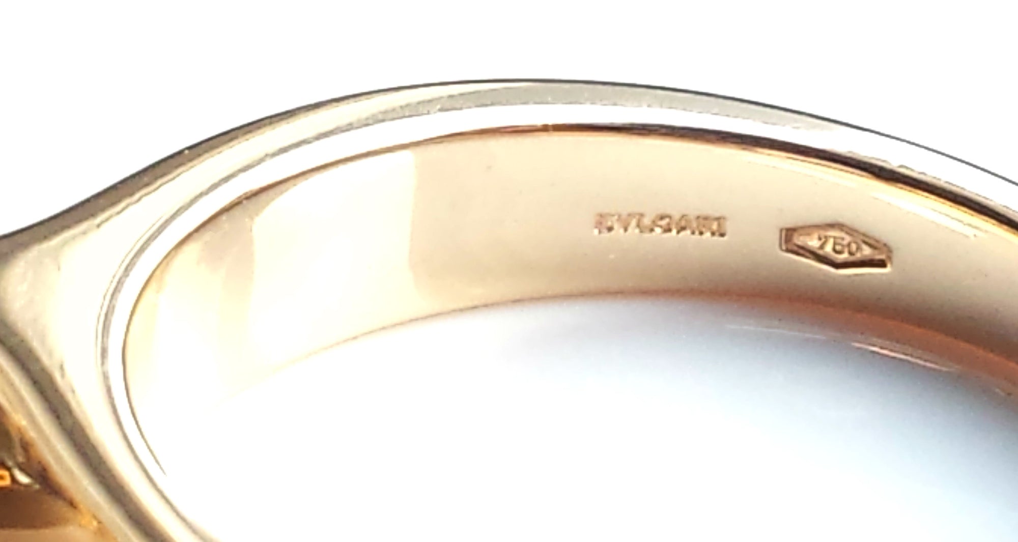 Bulgari Bvlgari B.Zero1 18K Yellow Gold & Diamond Charm Ring
