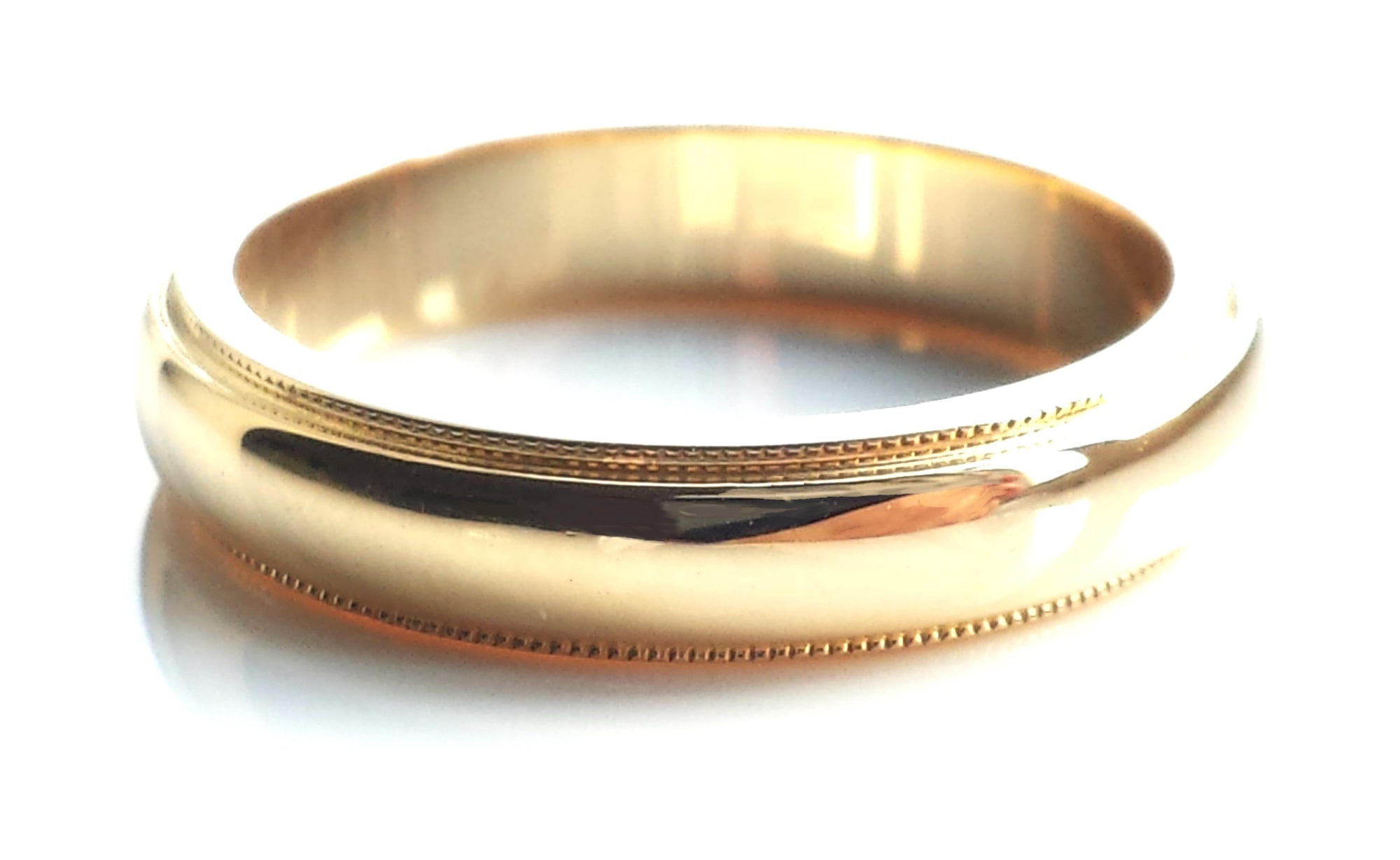 Tiffany & Co. 4mm Millegrain Wedding Band in 18k Yellow Gold, Size L½