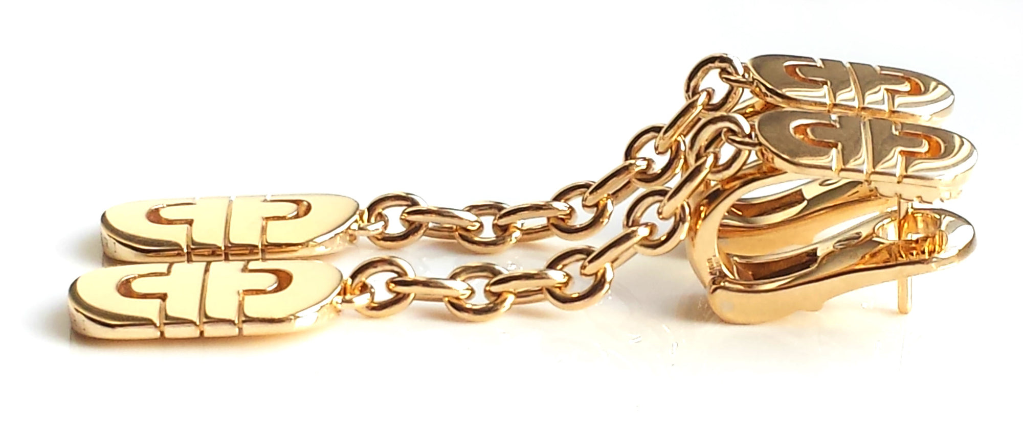 Bulgari / Bvlgari Parentesi Drop Earrings in 18k Yellow Gold – as new