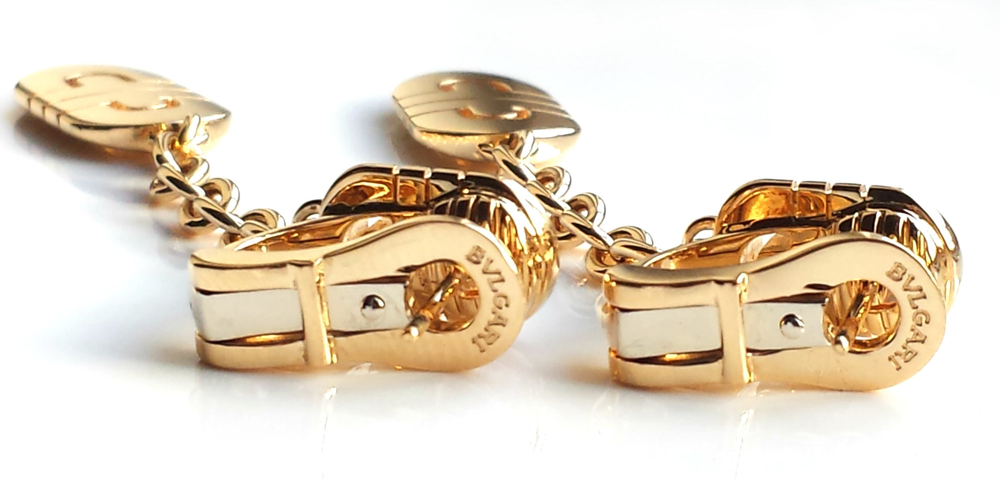 Bulgari / Bvlgari Parentesi Drop Earrings in 18k Yellow Gold – as new